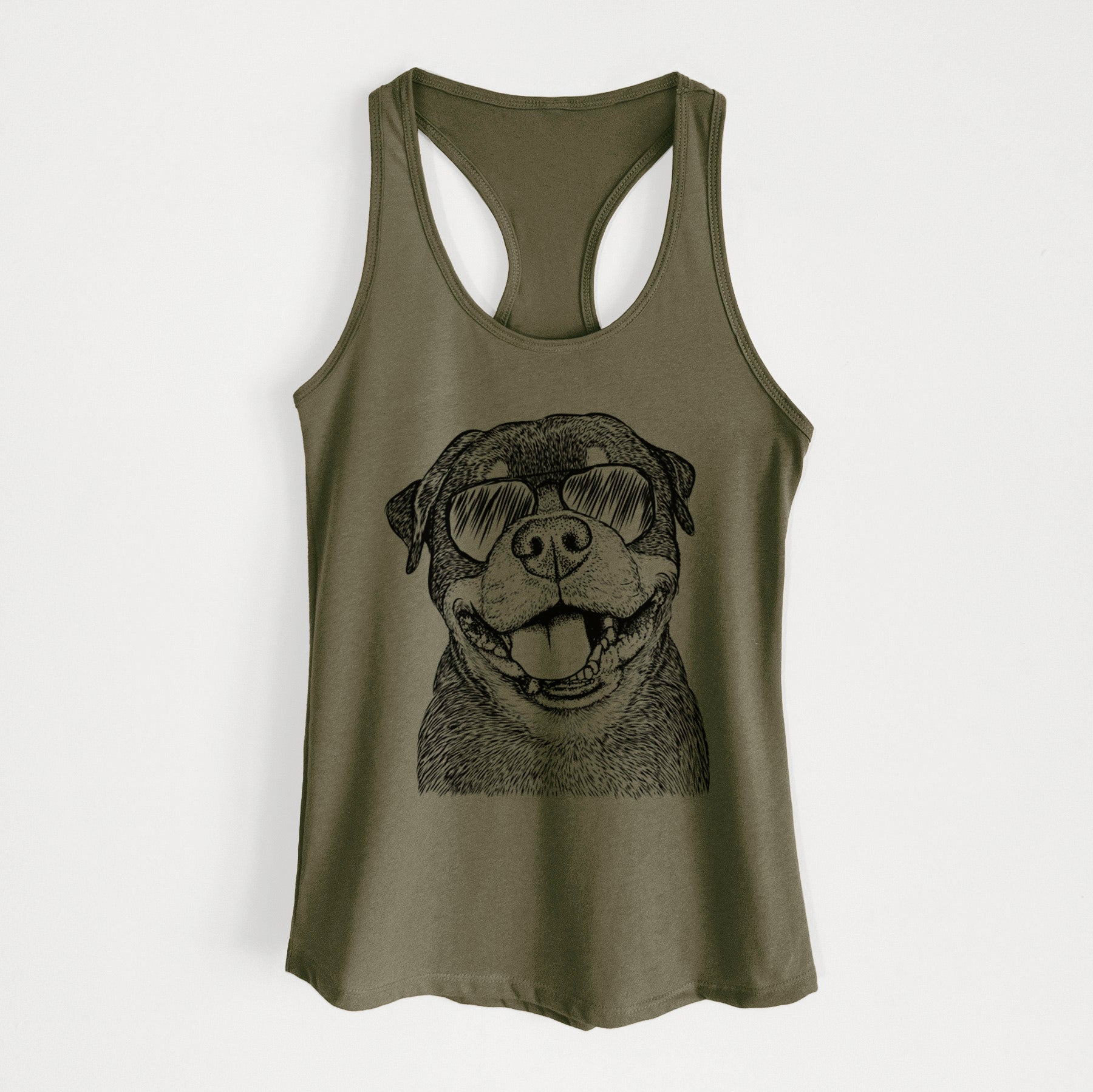 Talos the Rottweiler - Women's Racerback Tanktop