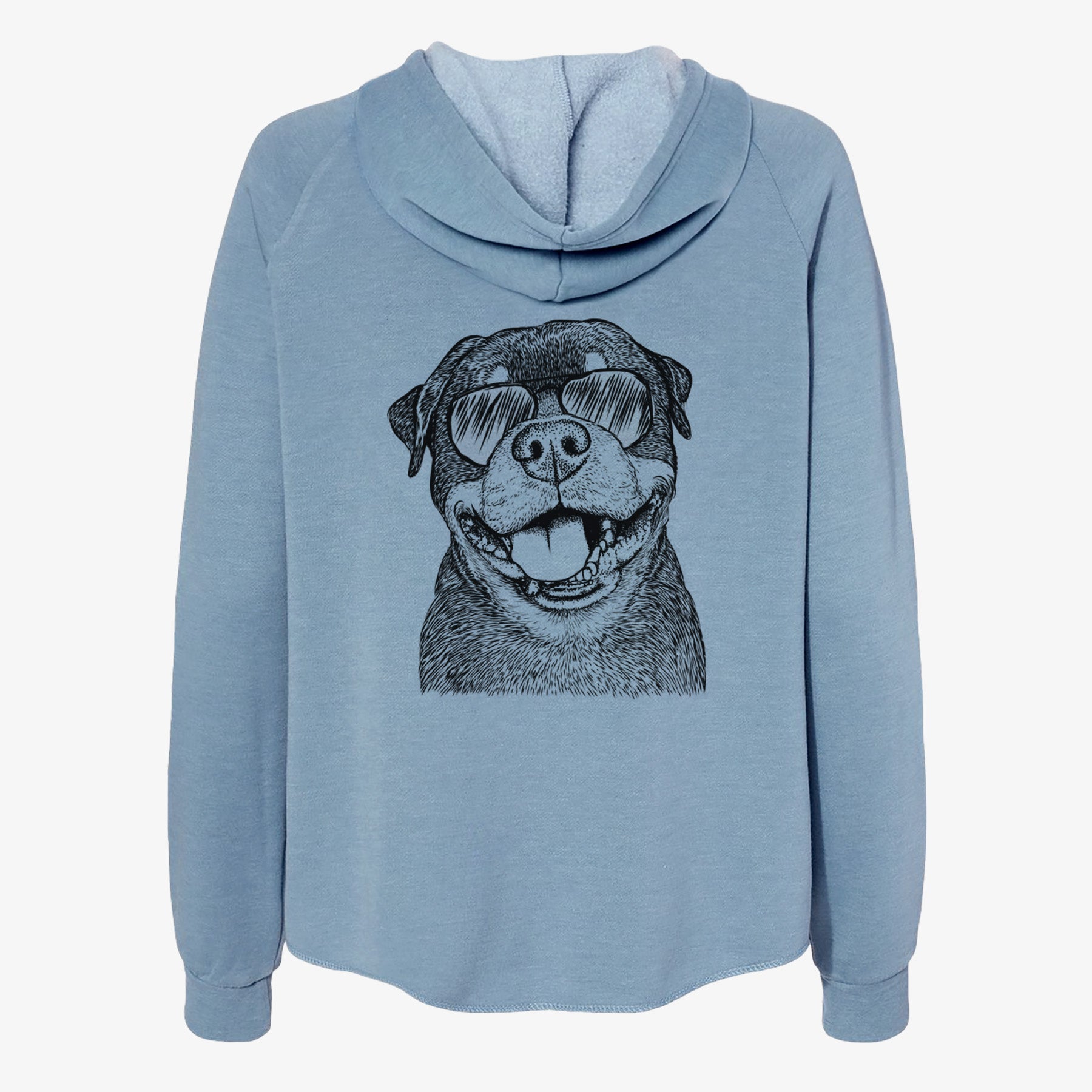 Talos the Rottweiler - Women's Cali Wave Zip-Up Sweatshirt