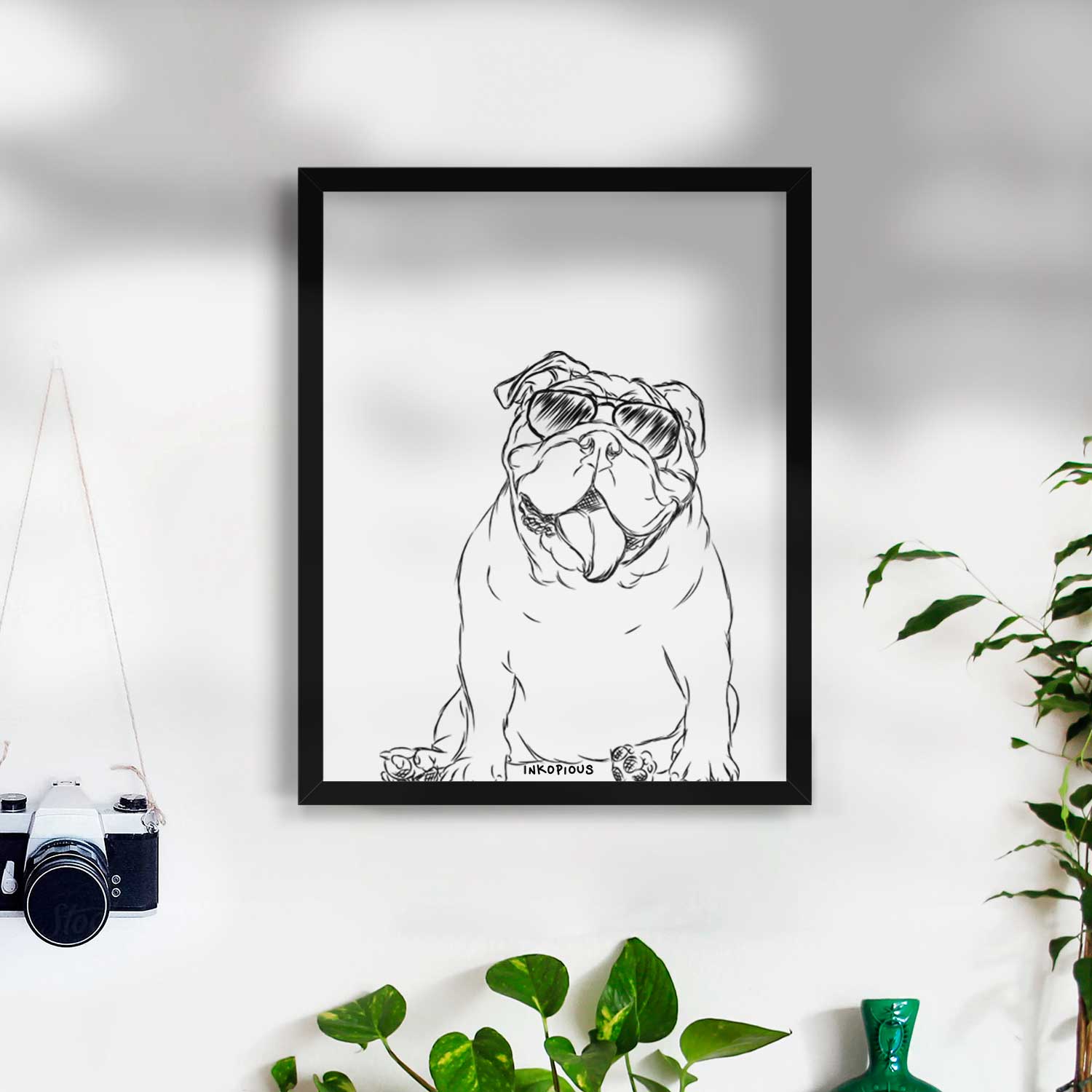 Tank the English Bulldog Art Print