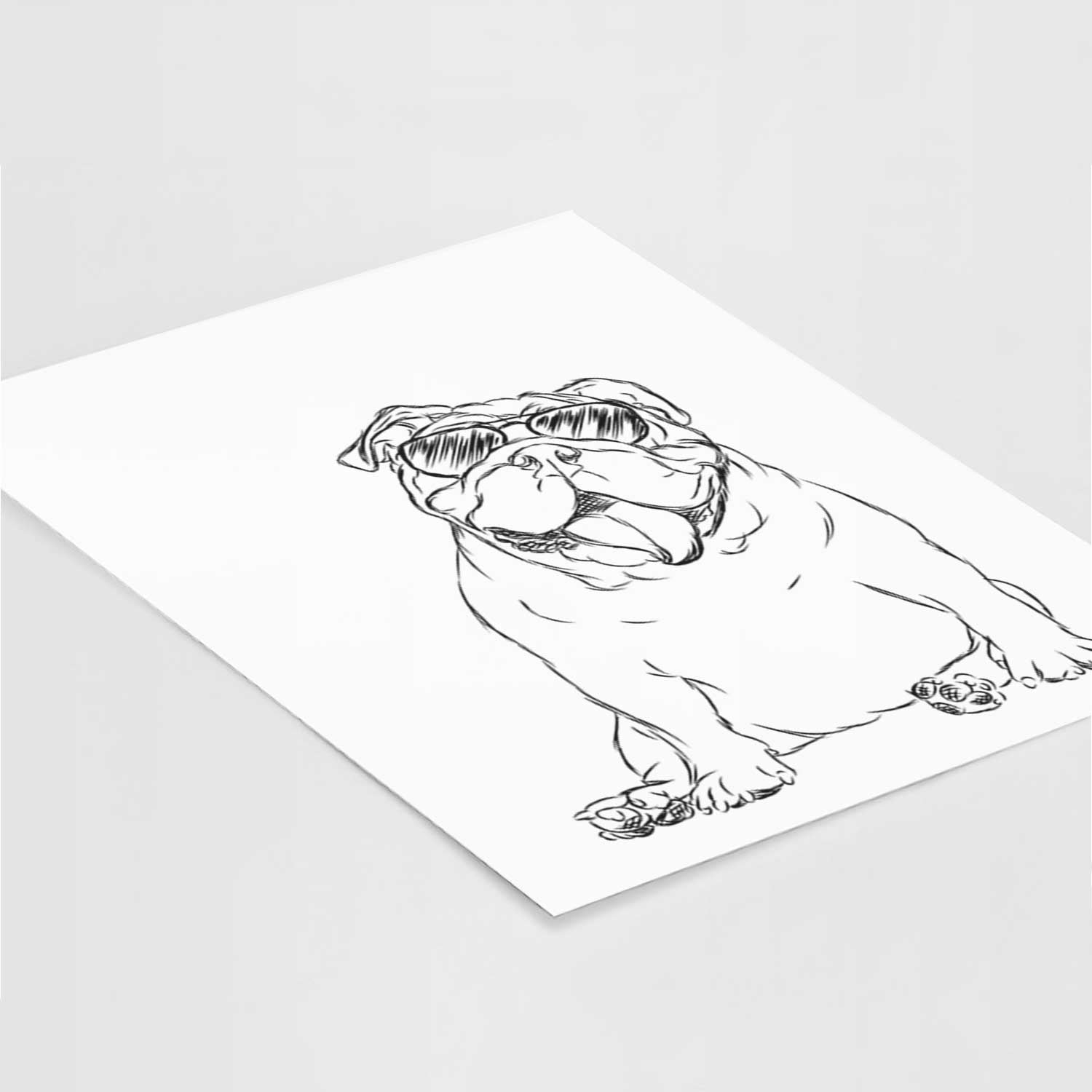 Tank the English Bulldog Art Print