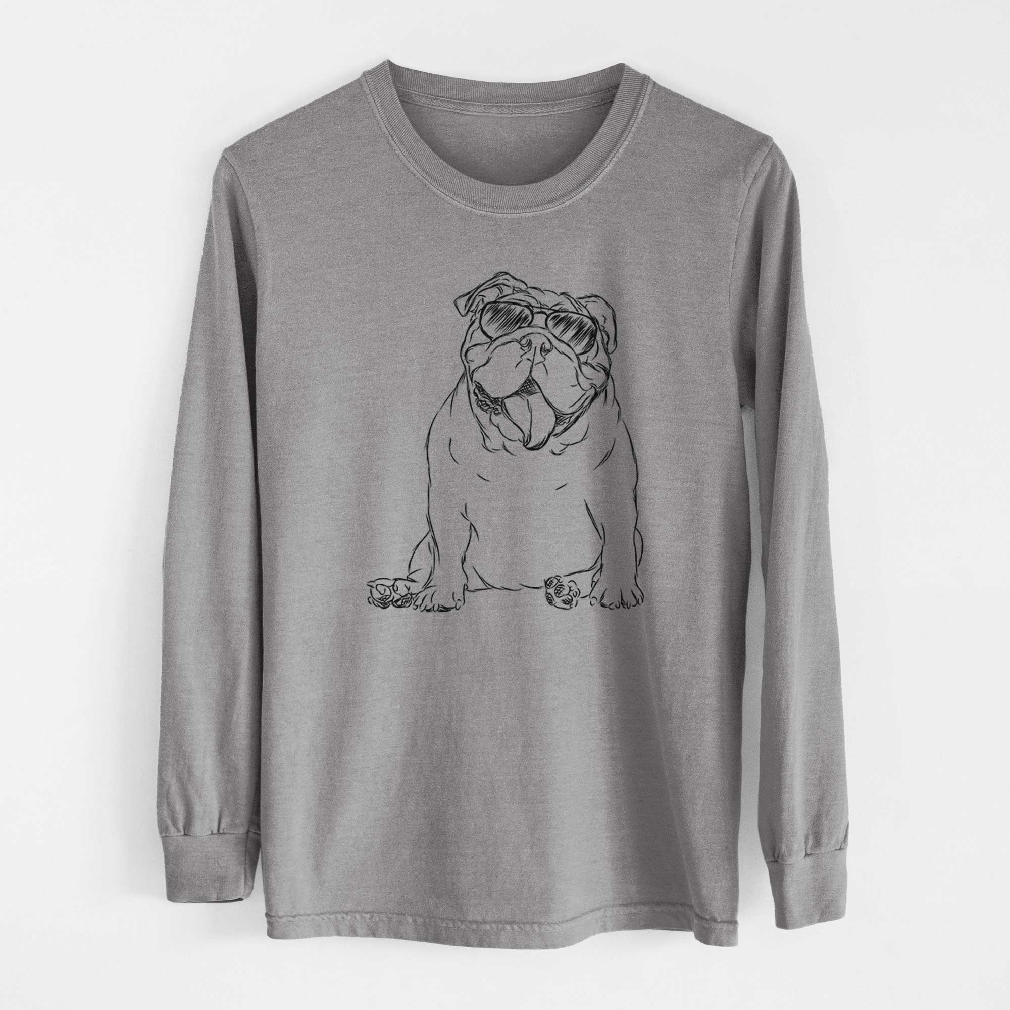 Aviators Tank the English Bulldog - Heavyweight 100% Cotton Long Sleeve