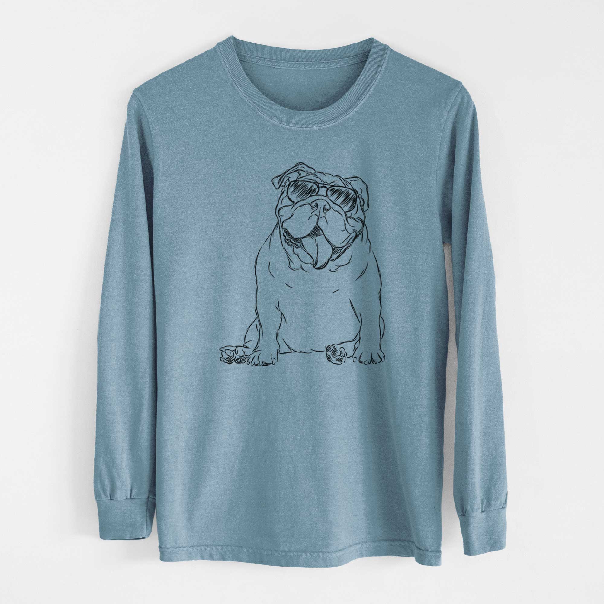 Aviators Tank the English Bulldog - Heavyweight 100% Cotton Long Sleeve