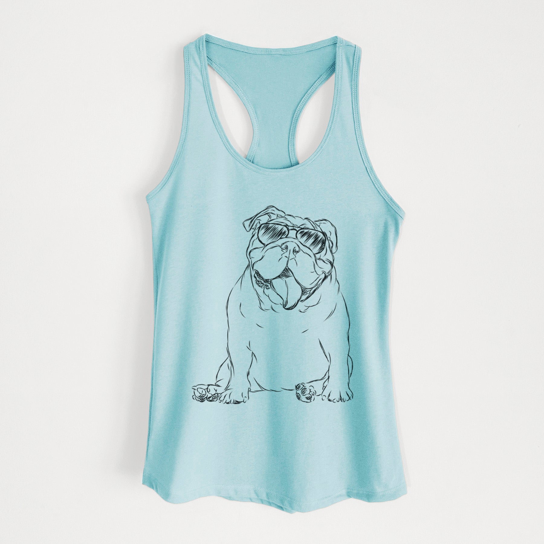 Tank the English Bulldog - Women's Racerback Tanktop