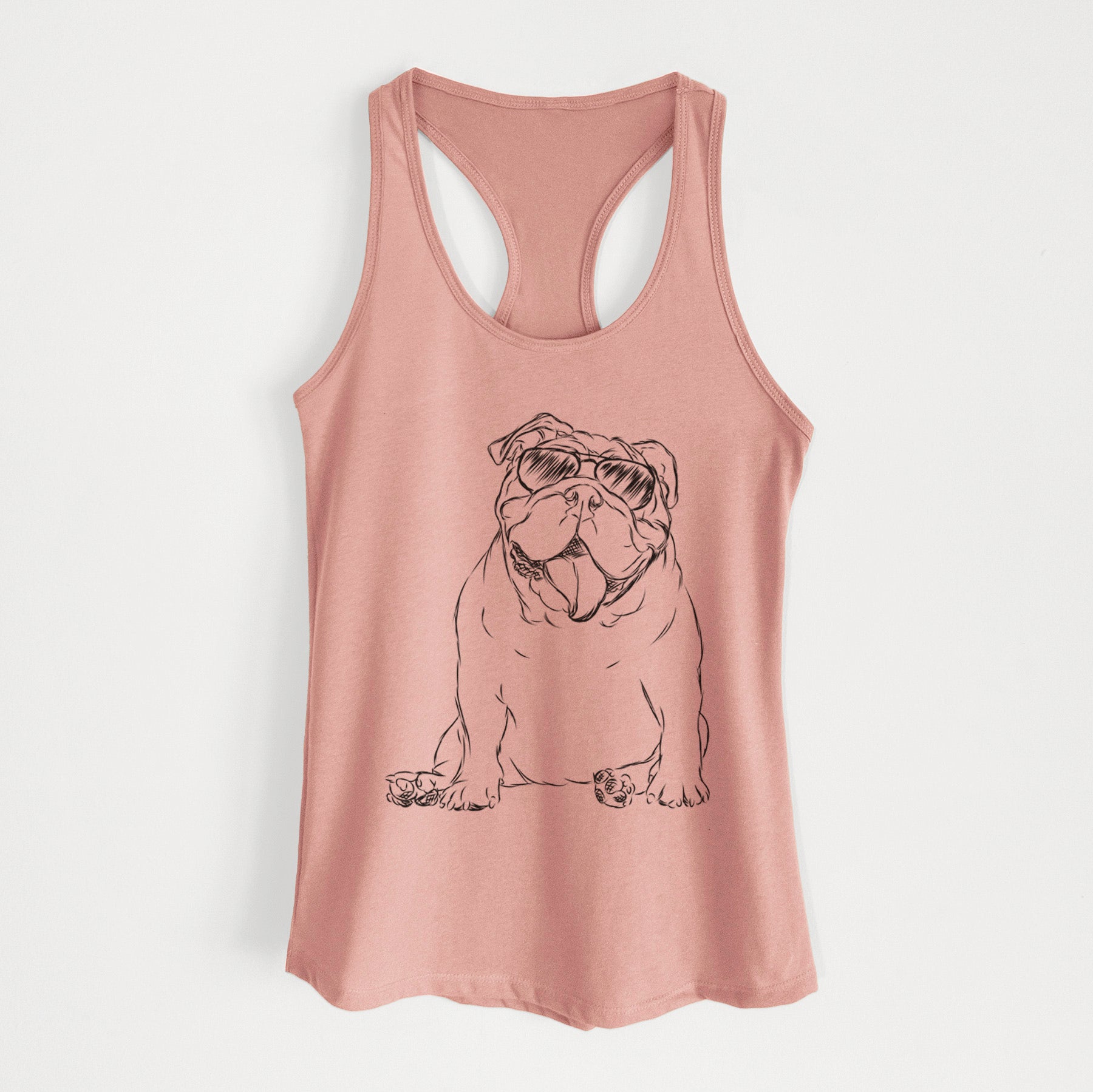 Tank the English Bulldog - Women's Racerback Tanktop