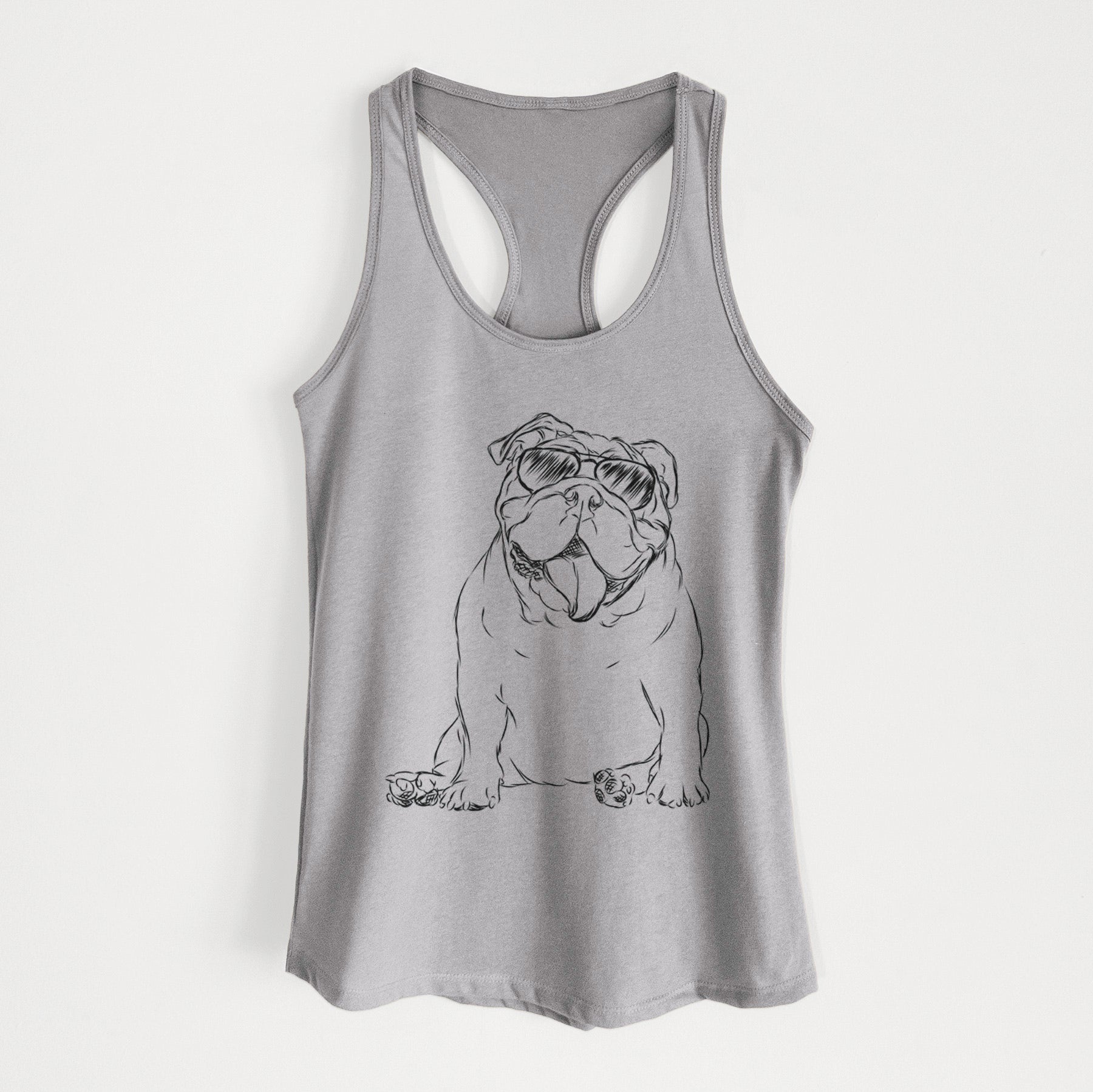 Tank the English Bulldog - Women's Racerback Tanktop