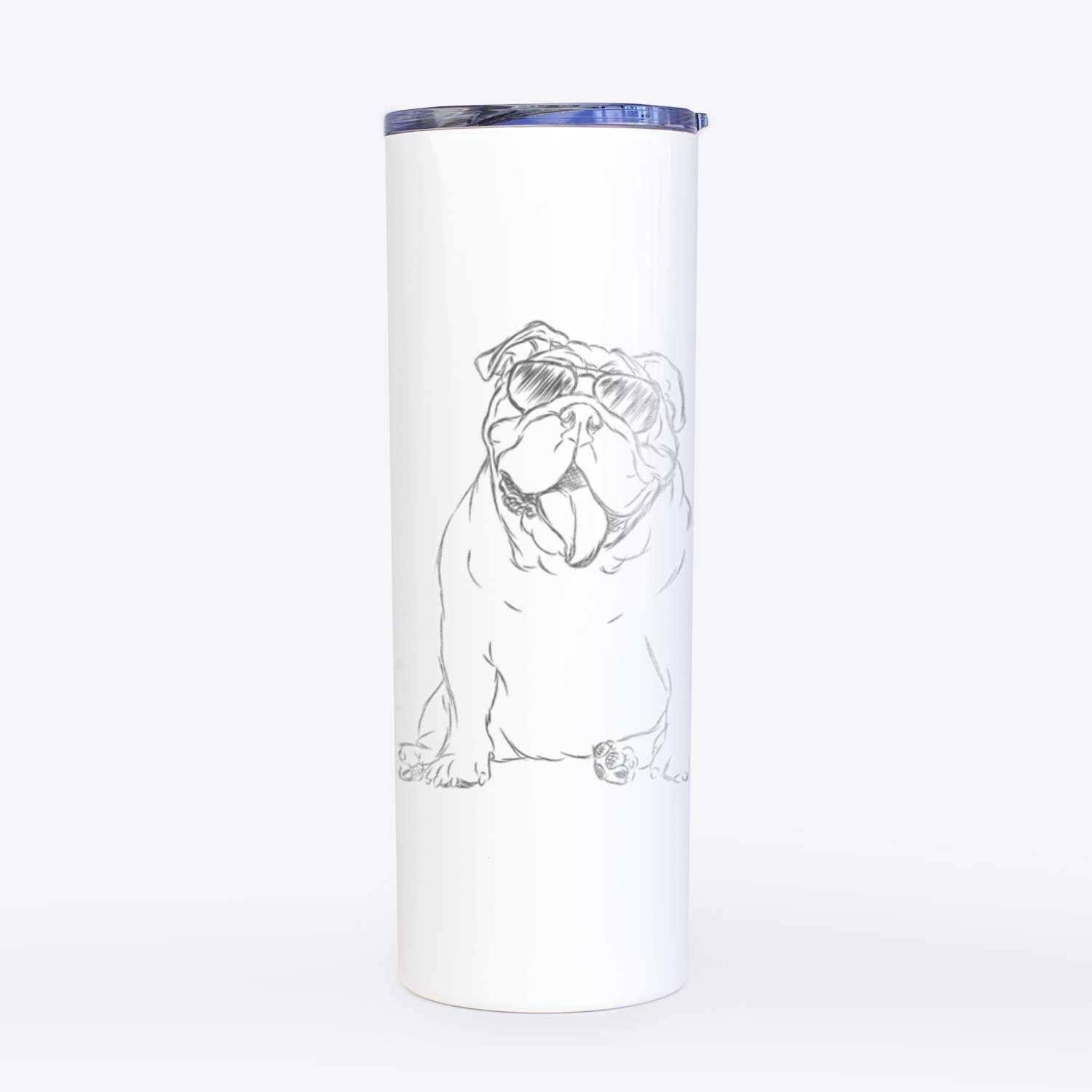 Tank the English Bulldog - 20oz Skinny Tumbler