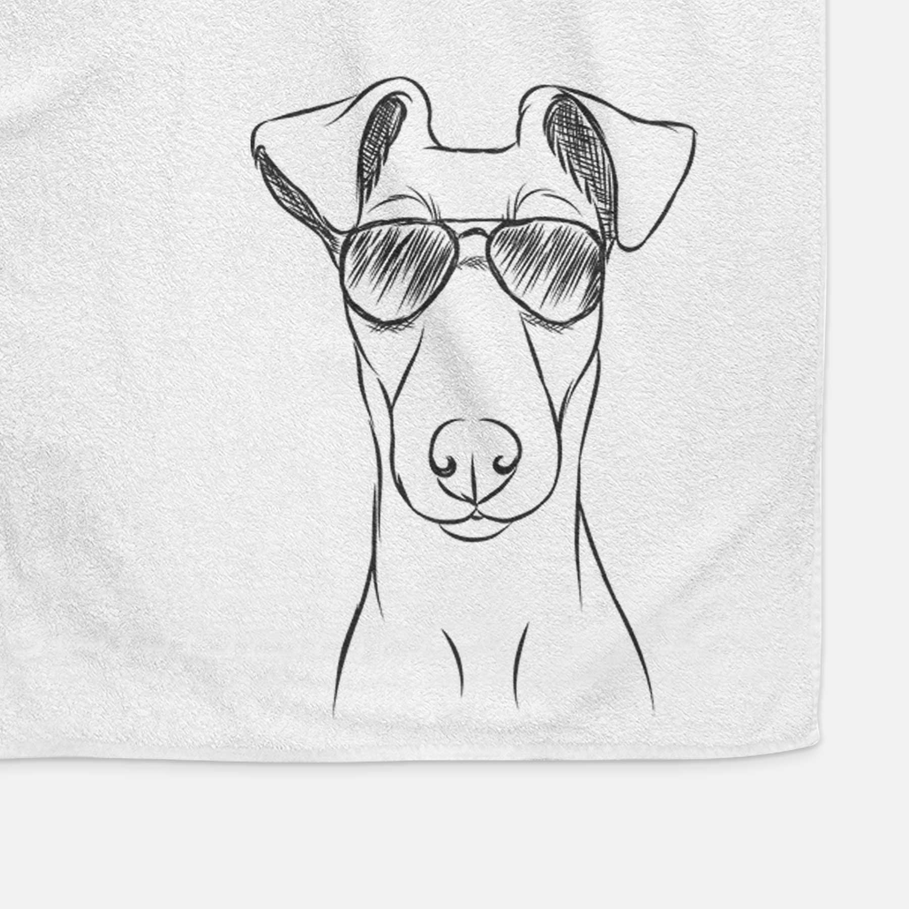 Tanner the Fox Terrier Decorative Hand Towel