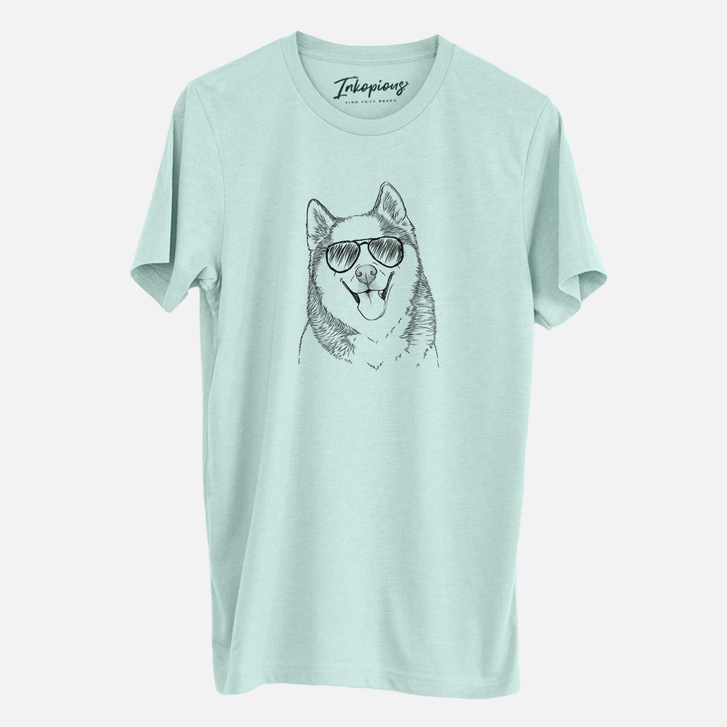 Aviator Teak the Siberian Husky - Unisex Crewneck