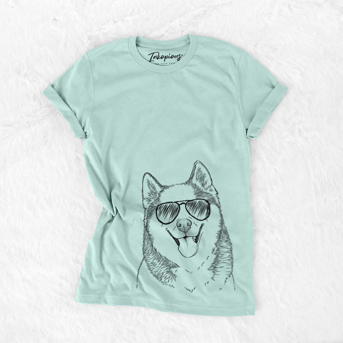 Aviator Teak the Siberian Husky - Unisex Crewneck