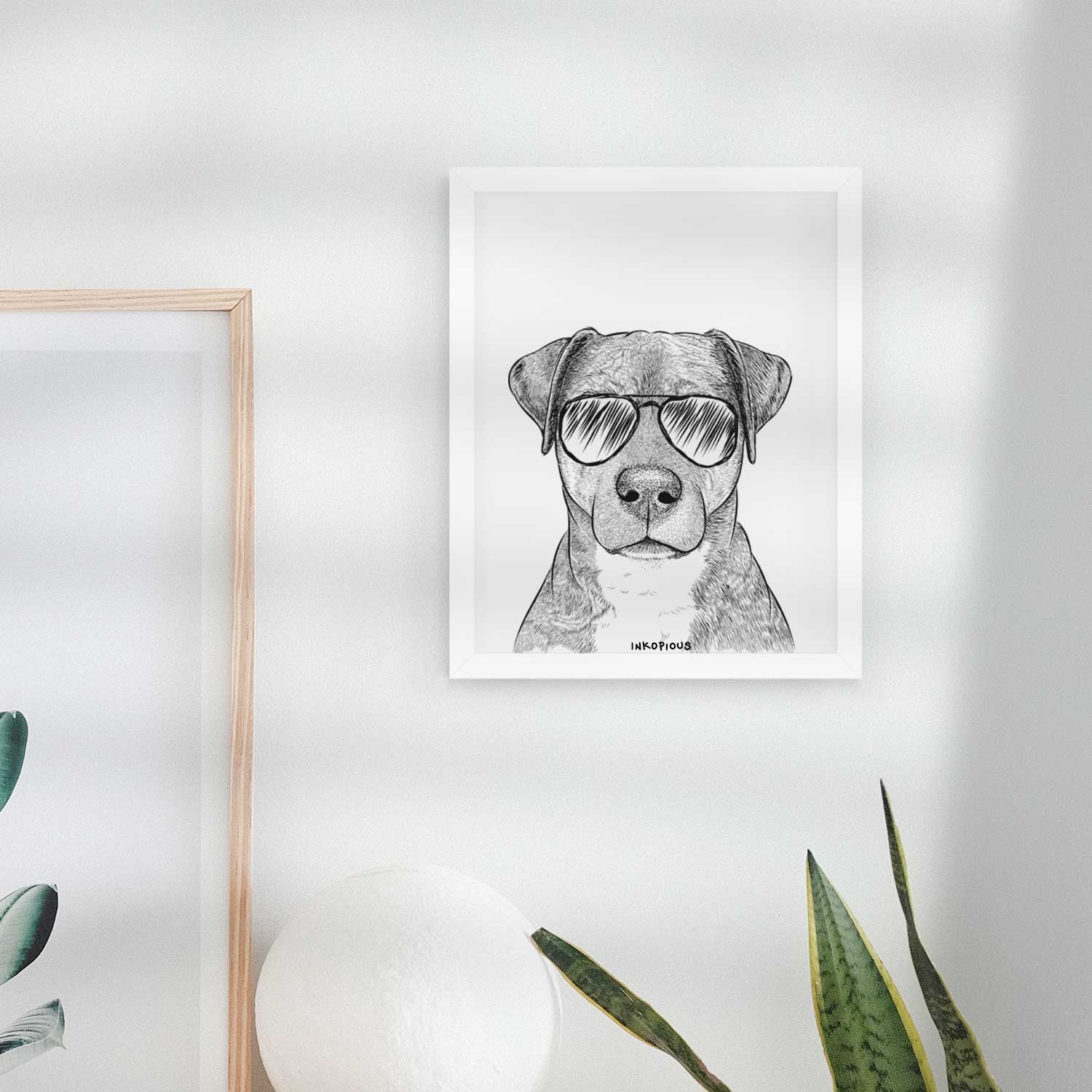 TedE the Mixed Breed Art Print