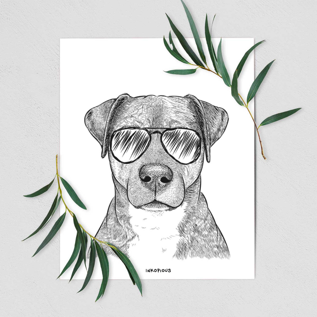 TedE the Mixed Breed Art Print