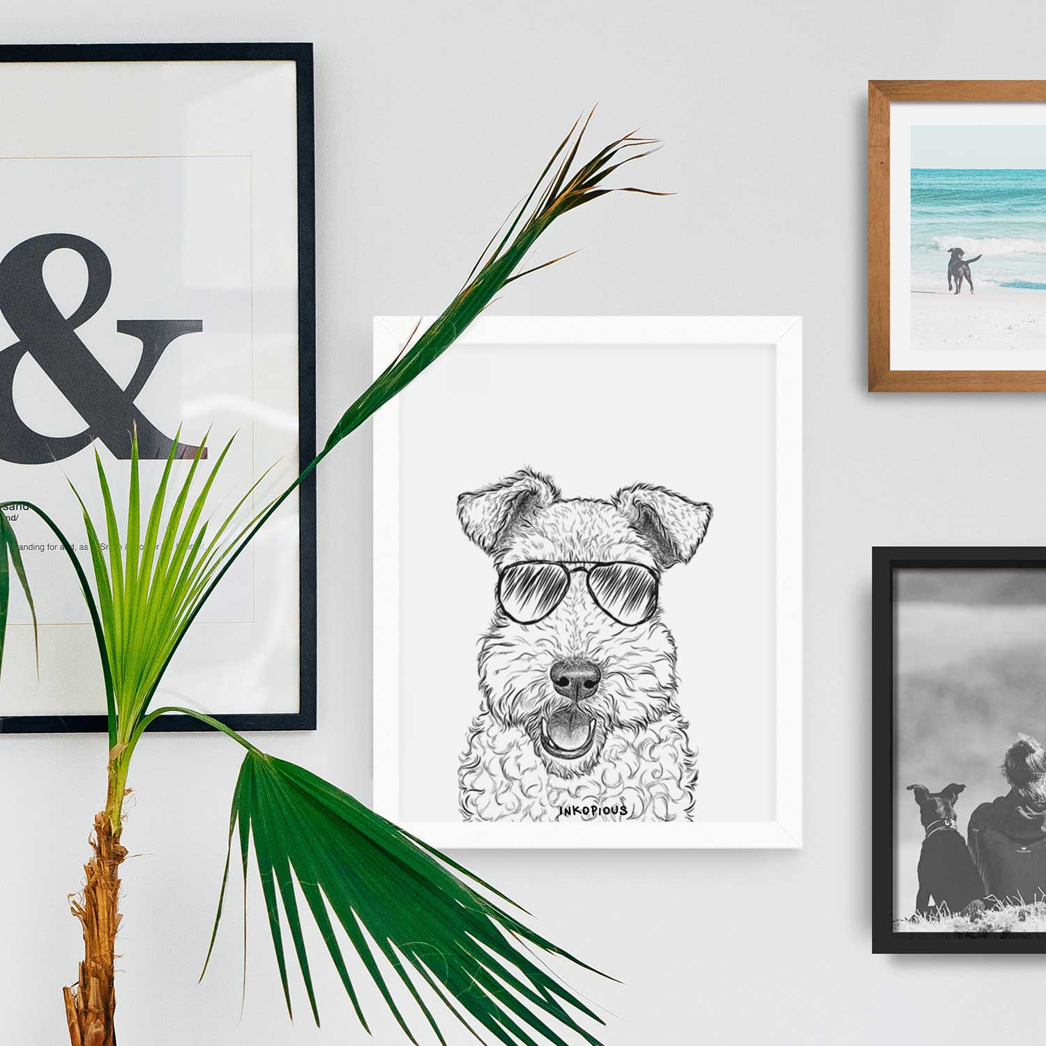 Ted the Wire Fox Terrier Art Print