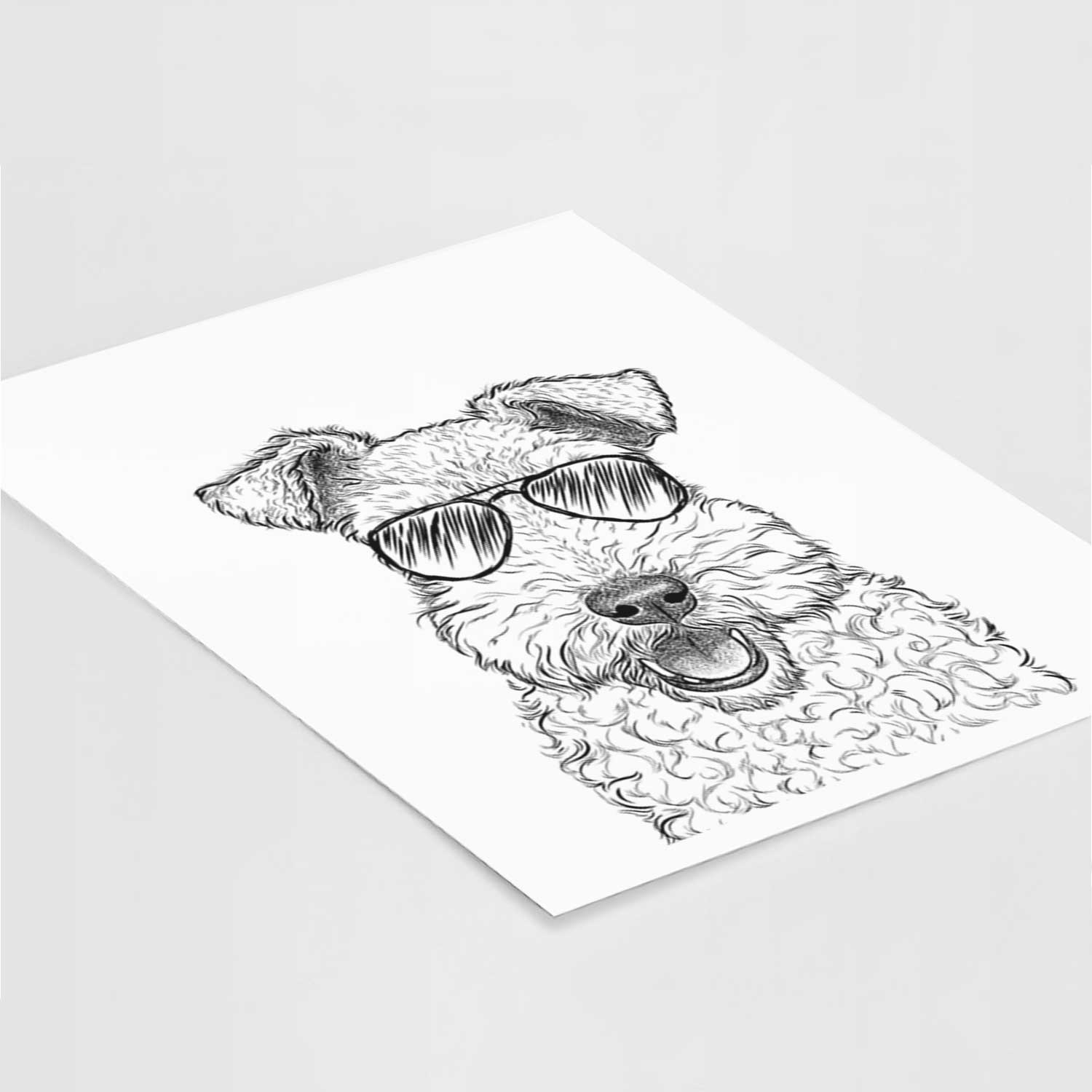 Ted the Wire Fox Terrier Art Print