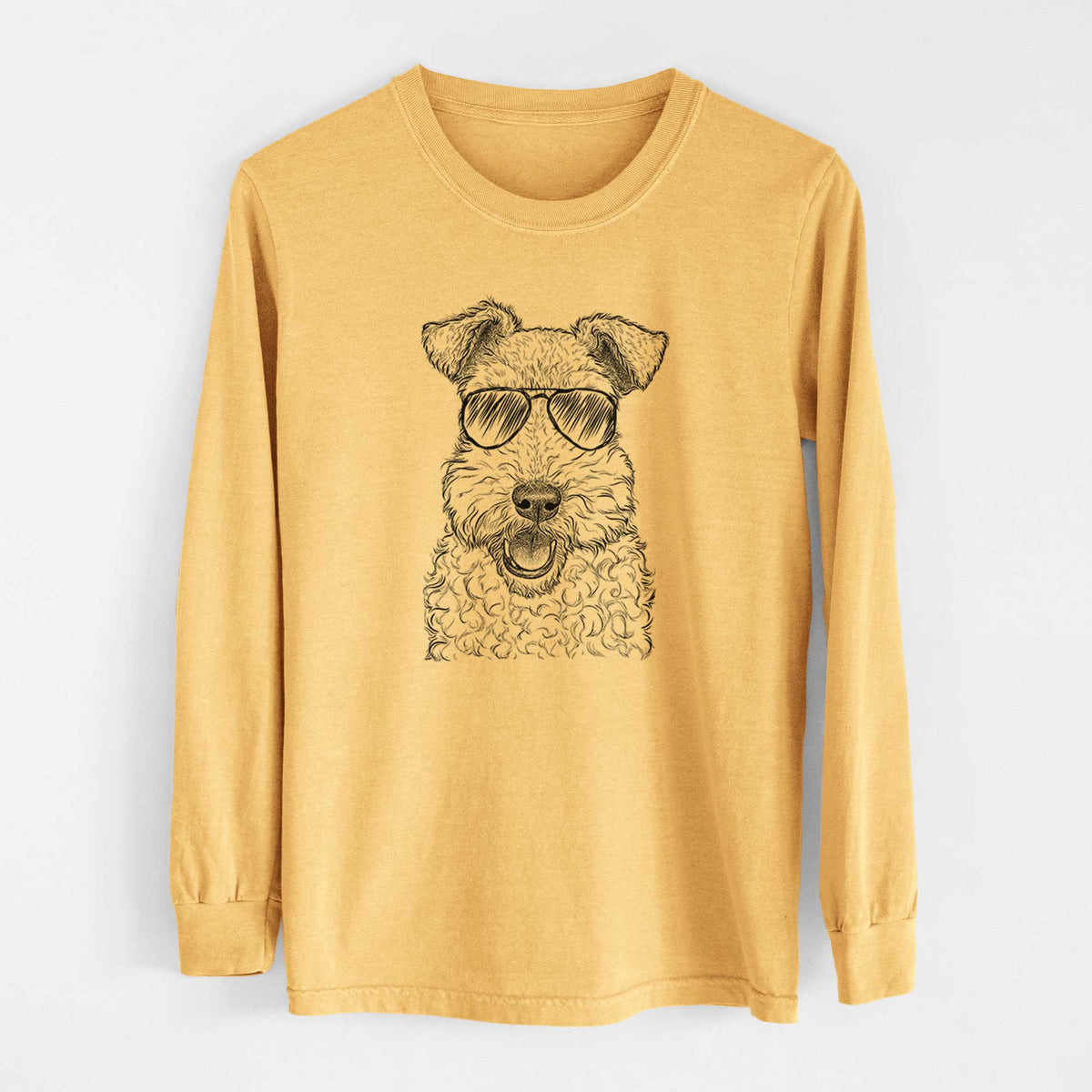Aviators Ted the Wire Fox Terrier - Heavyweight 100% Cotton Long Sleeve