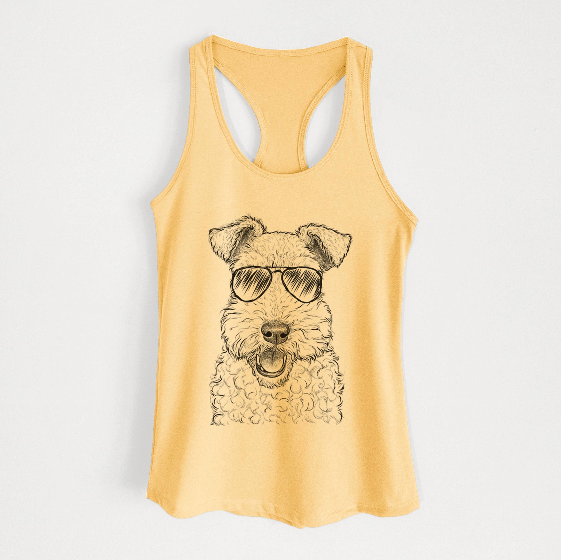 Ted the Wire Fox Terrier - Women's Racerback Tanktop