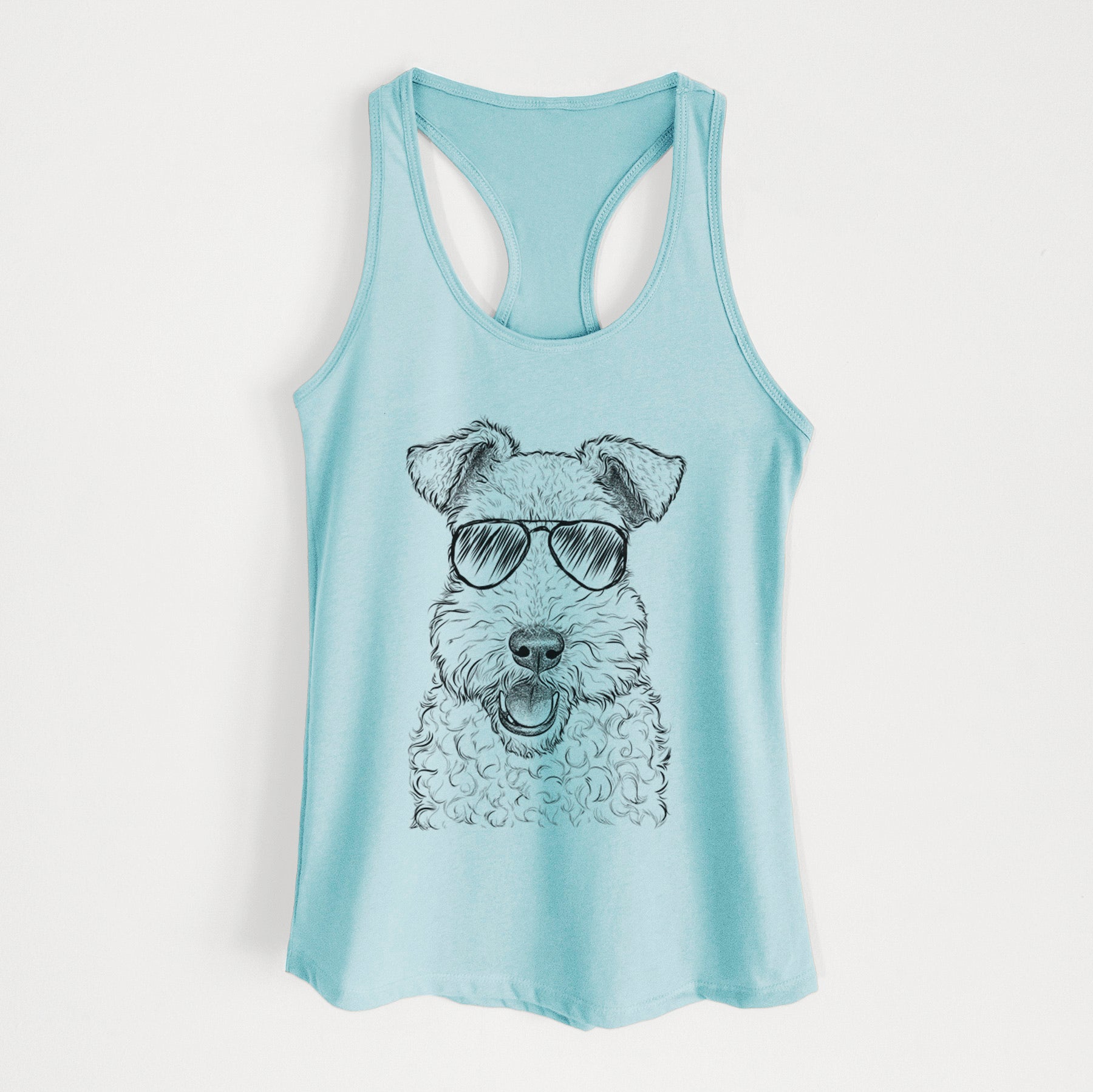 Ted the Wire Fox Terrier - Women's Racerback Tanktop