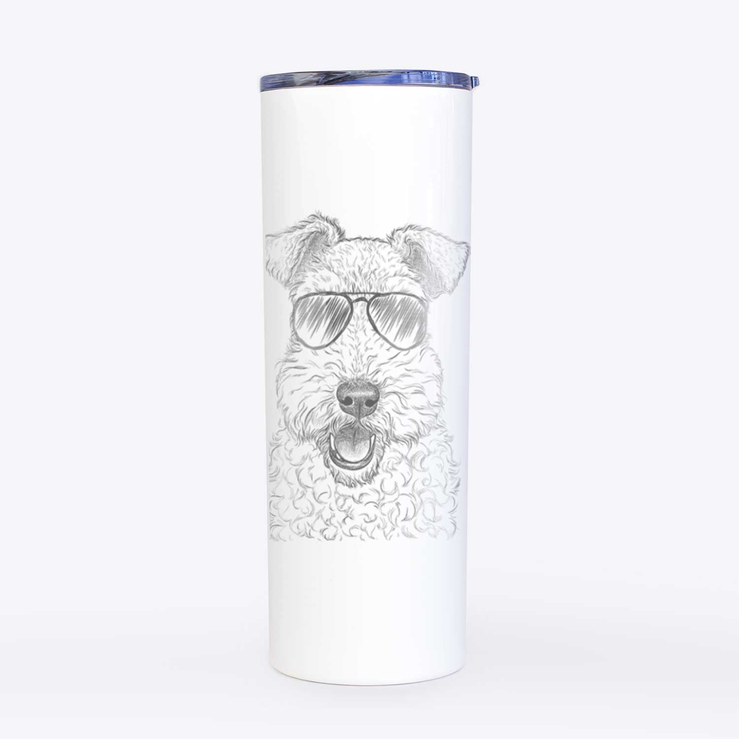 Ted the Wire Fox Terrier - 20oz Skinny Tumbler