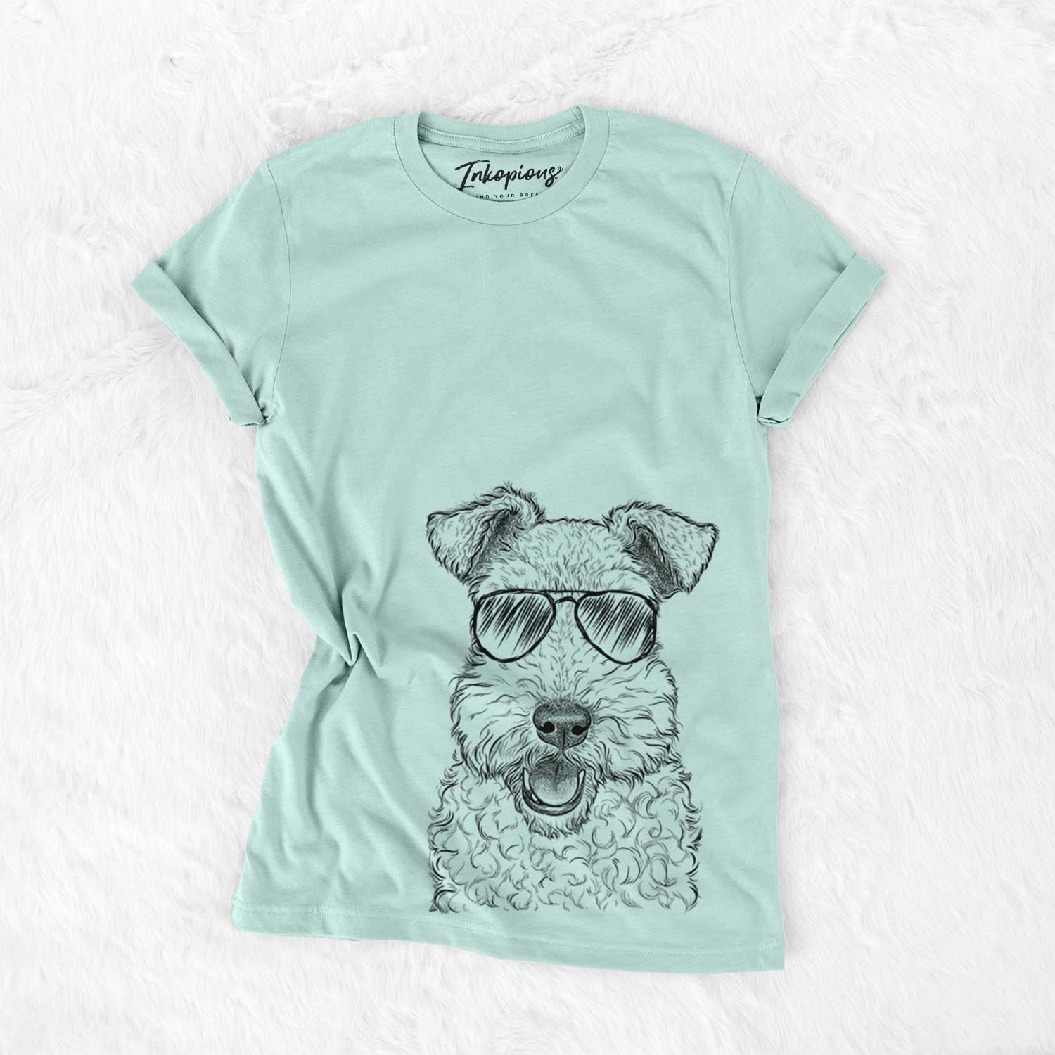 Aviator Ted the Wire Fox Terrier - Unisex Crewneck