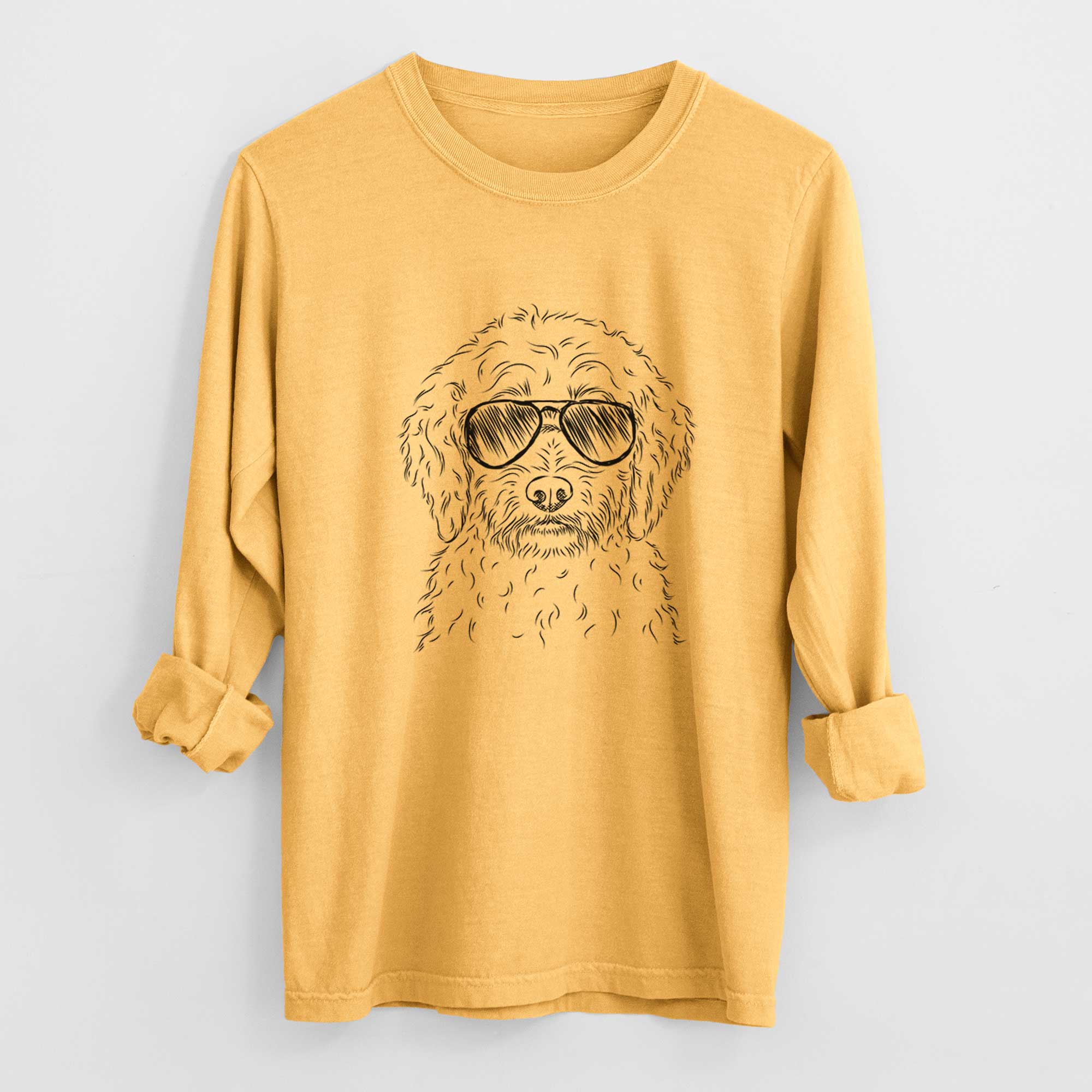 Aviators Teddy the Labradoodle - Heavyweight 100% Cotton Long Sleeve