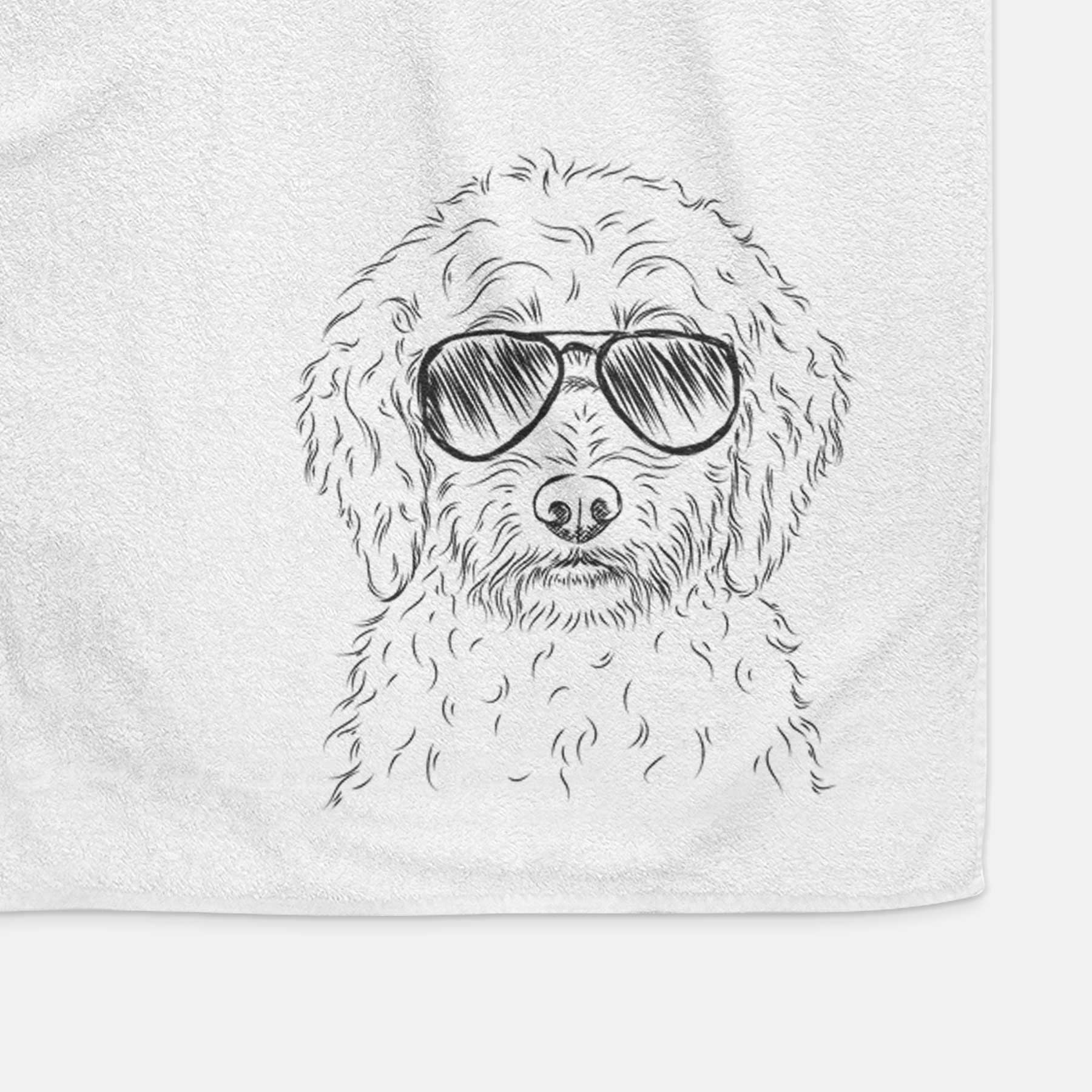 Teddy the Labradoodle Decorative Hand Towel