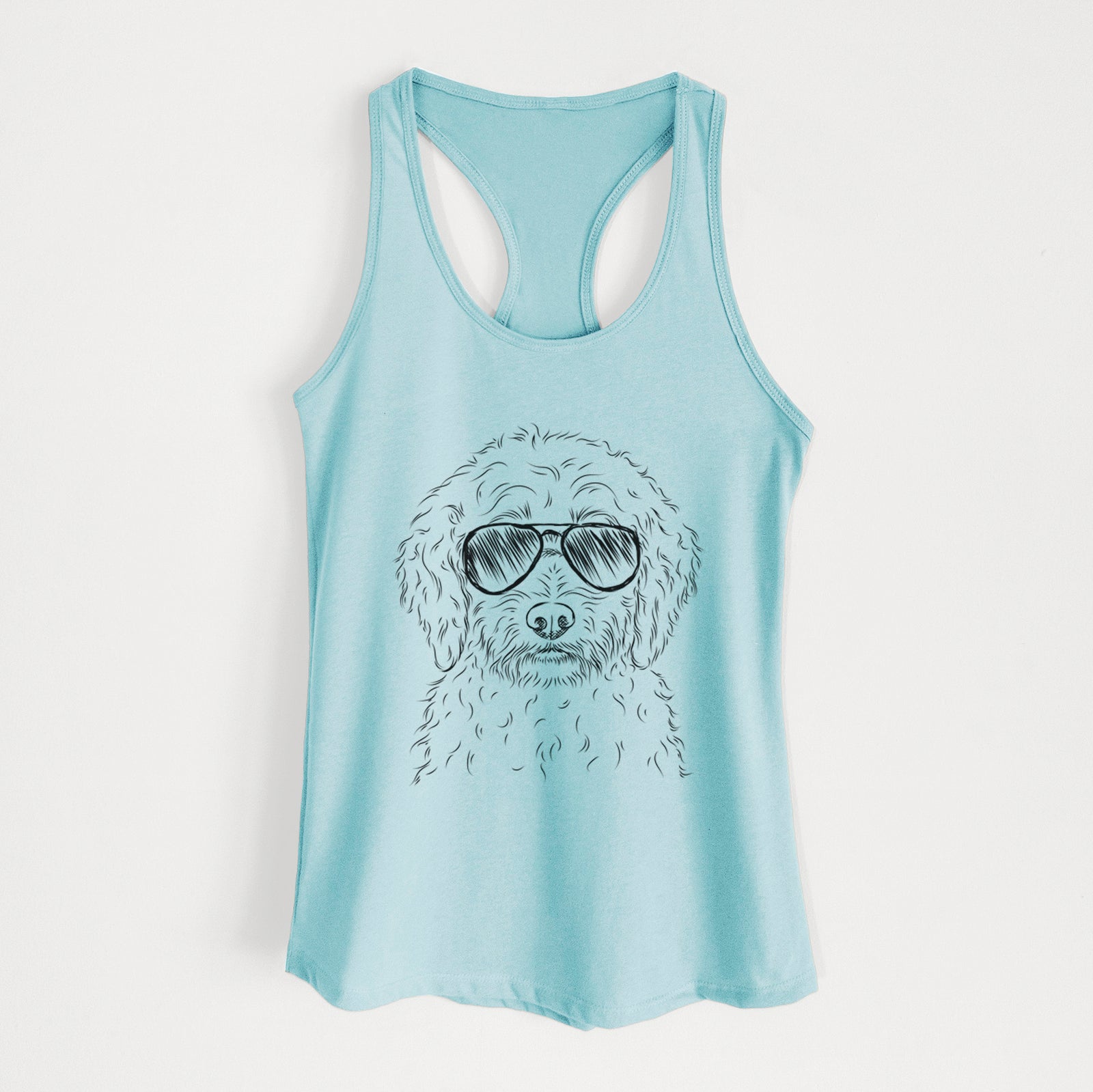 Teddy the Labradoodle - Women's Racerback Tanktop