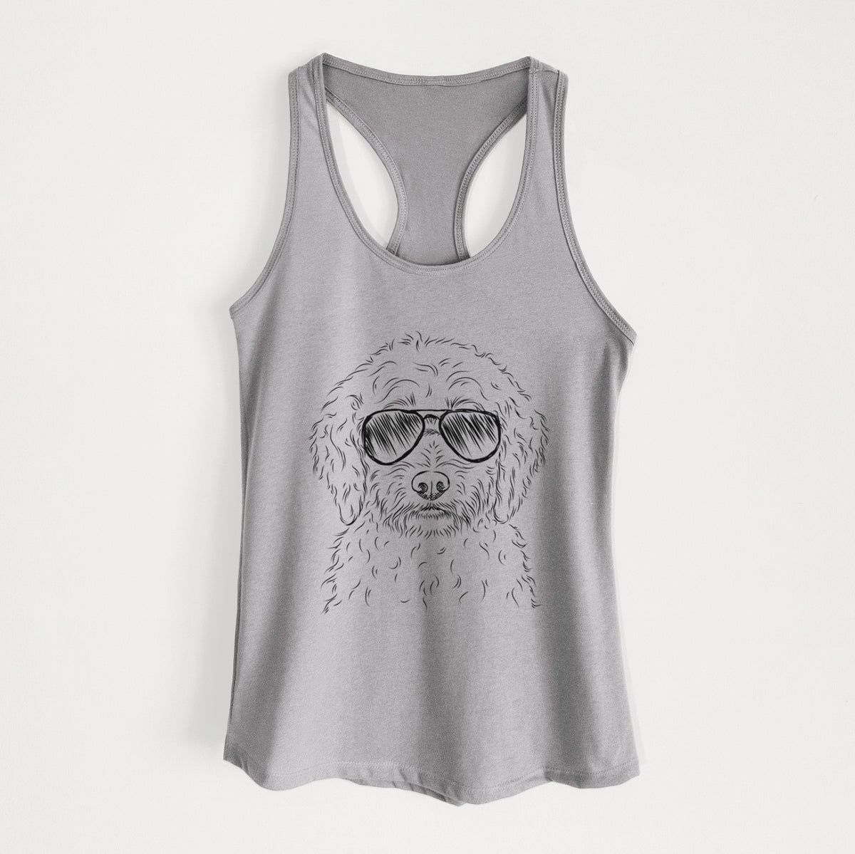 Teddy the Labradoodle - Women's Racerback Tanktop