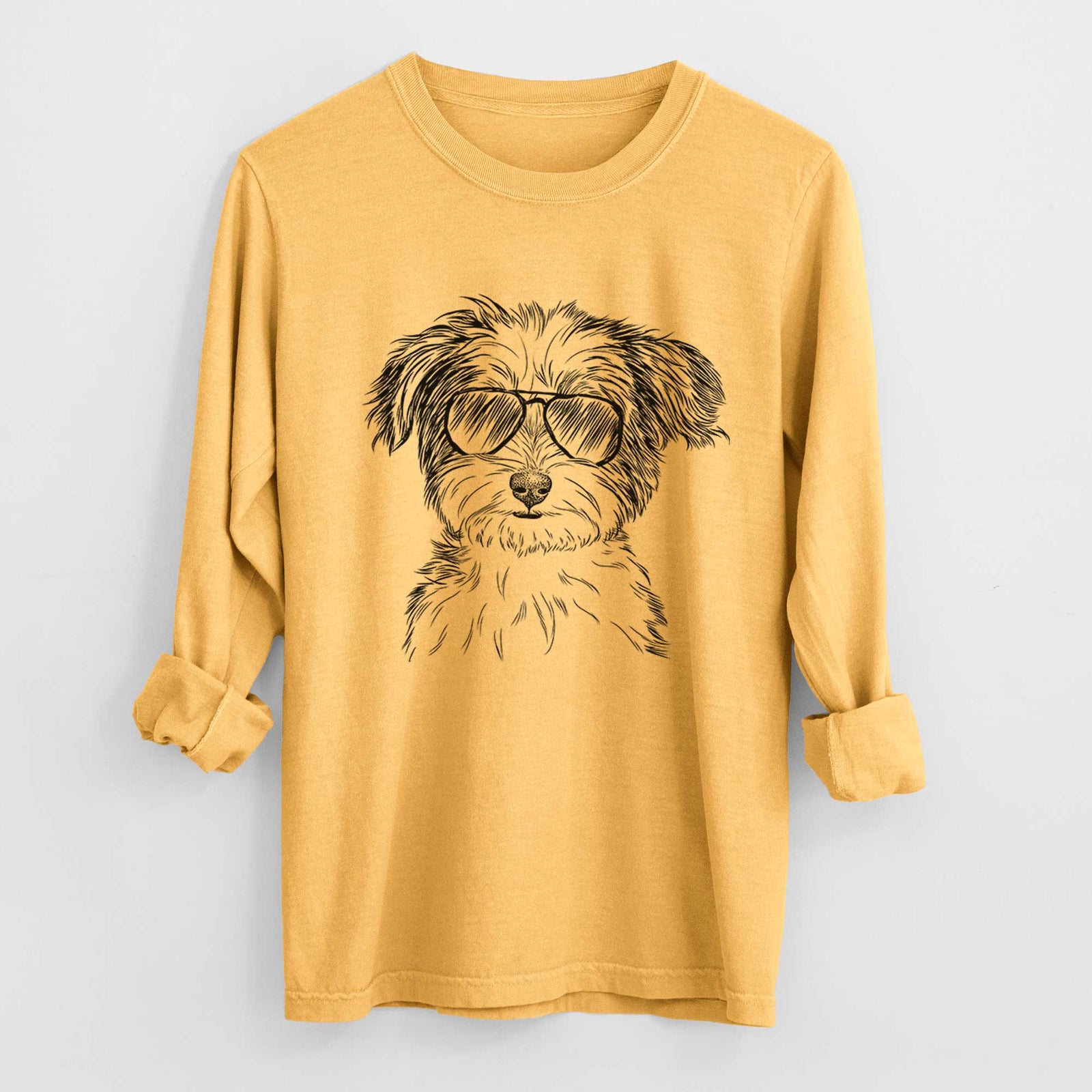 Aviators Teddy the Havanese - Heavyweight 100% Cotton Long Sleeve