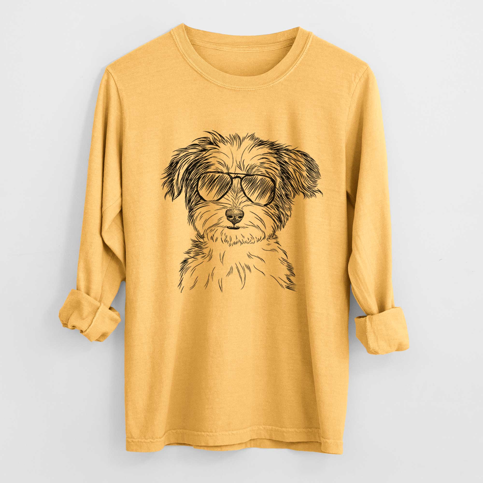 Aviators Teddy the Havanese - Heavyweight 100% Cotton Long Sleeve