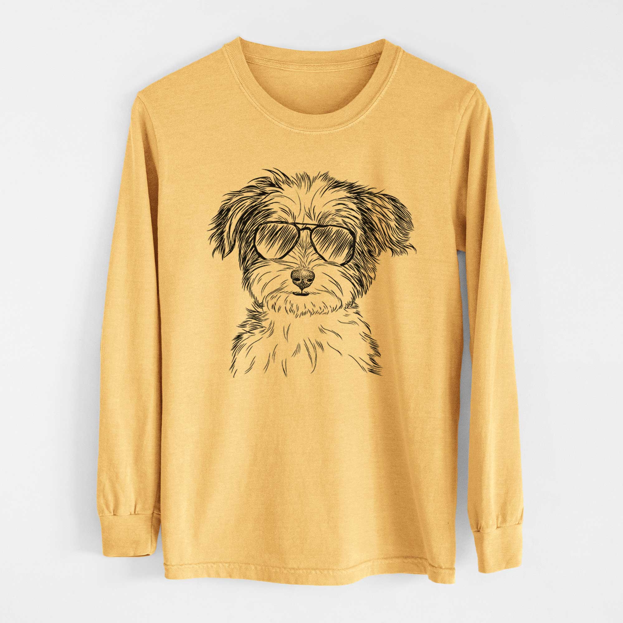 Aviators Teddy the Havanese - Heavyweight 100% Cotton Long Sleeve