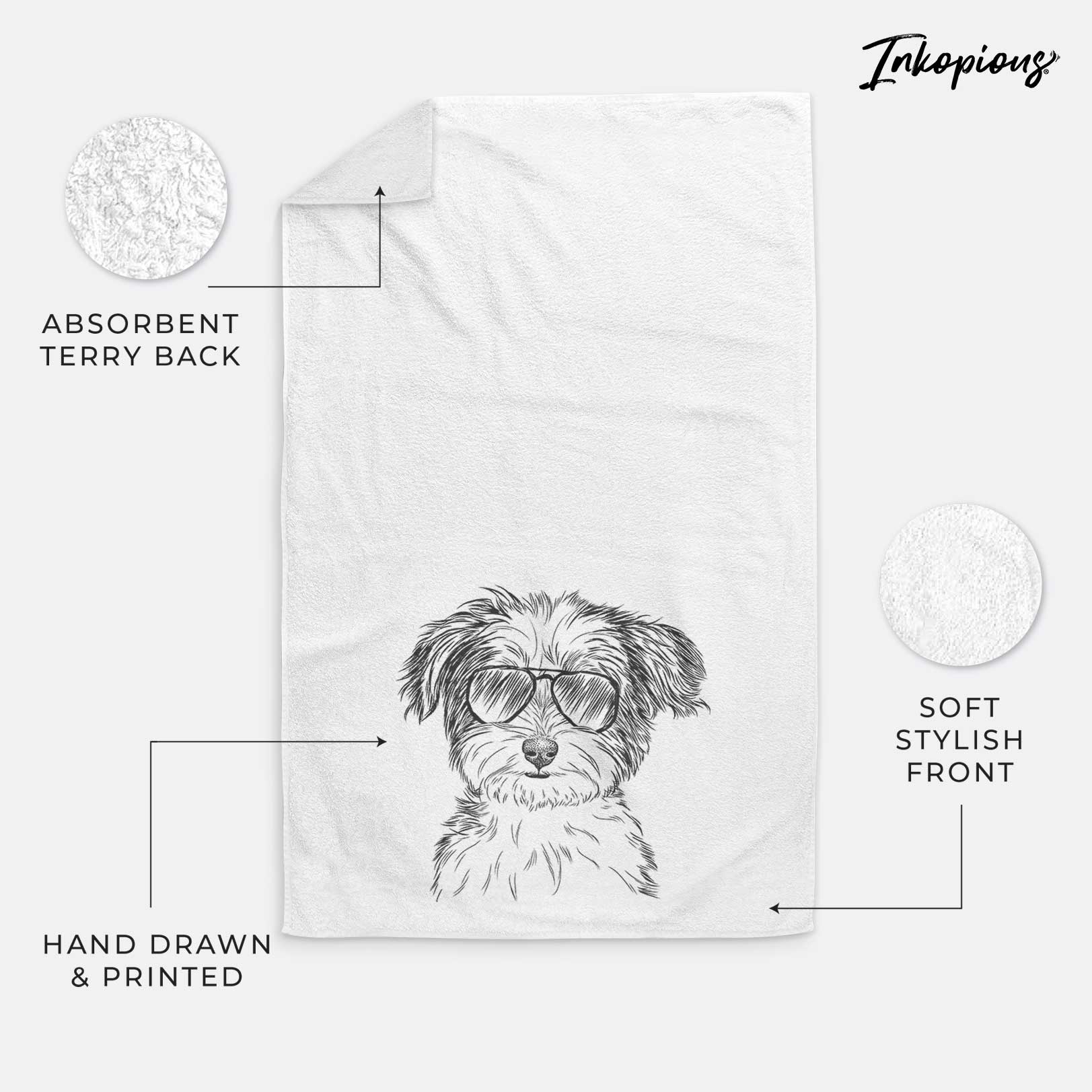 Teddy the Havanese Decorative Hand Towel