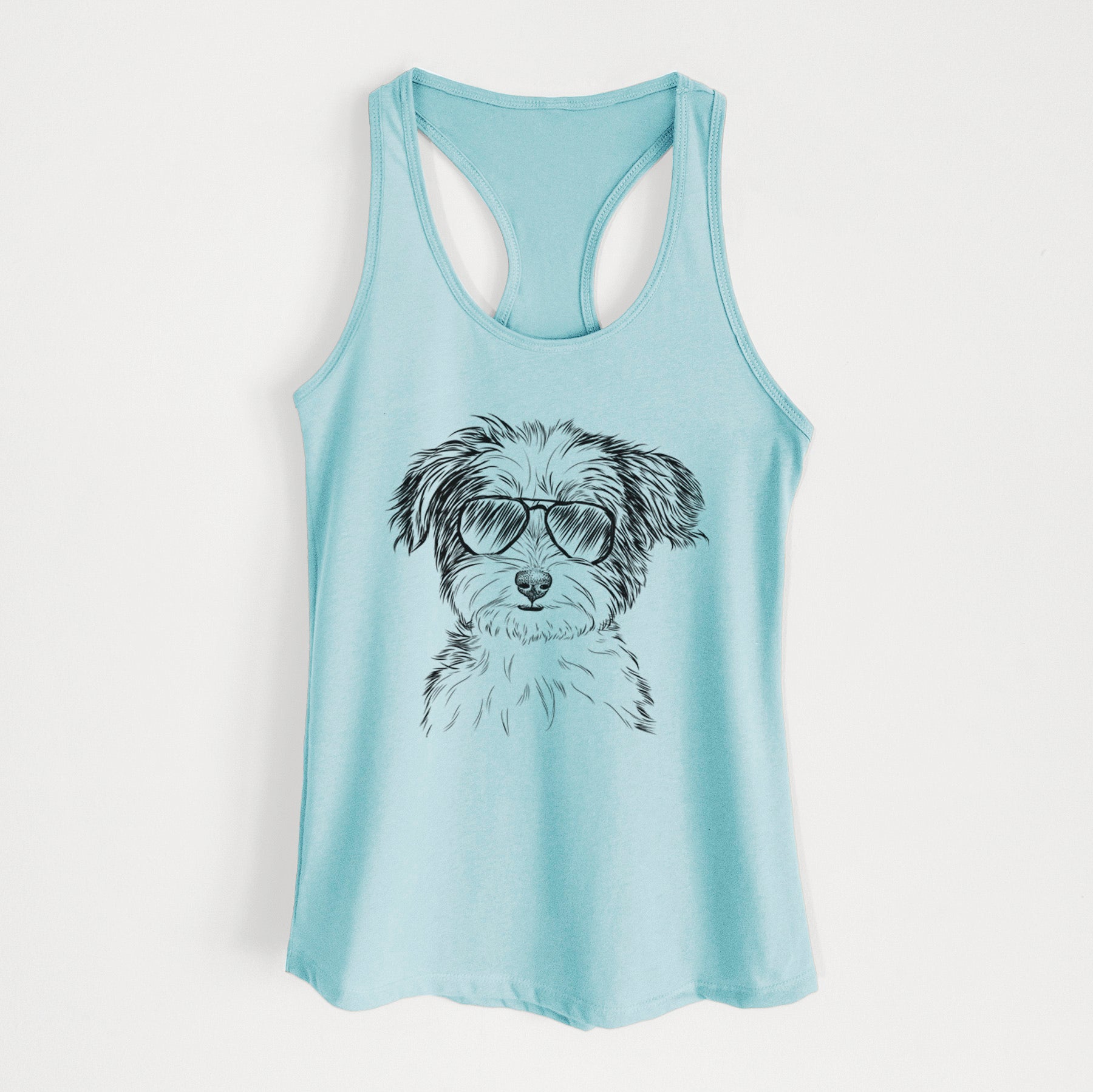 Teddy the Havanese - Women's Racerback Tanktop