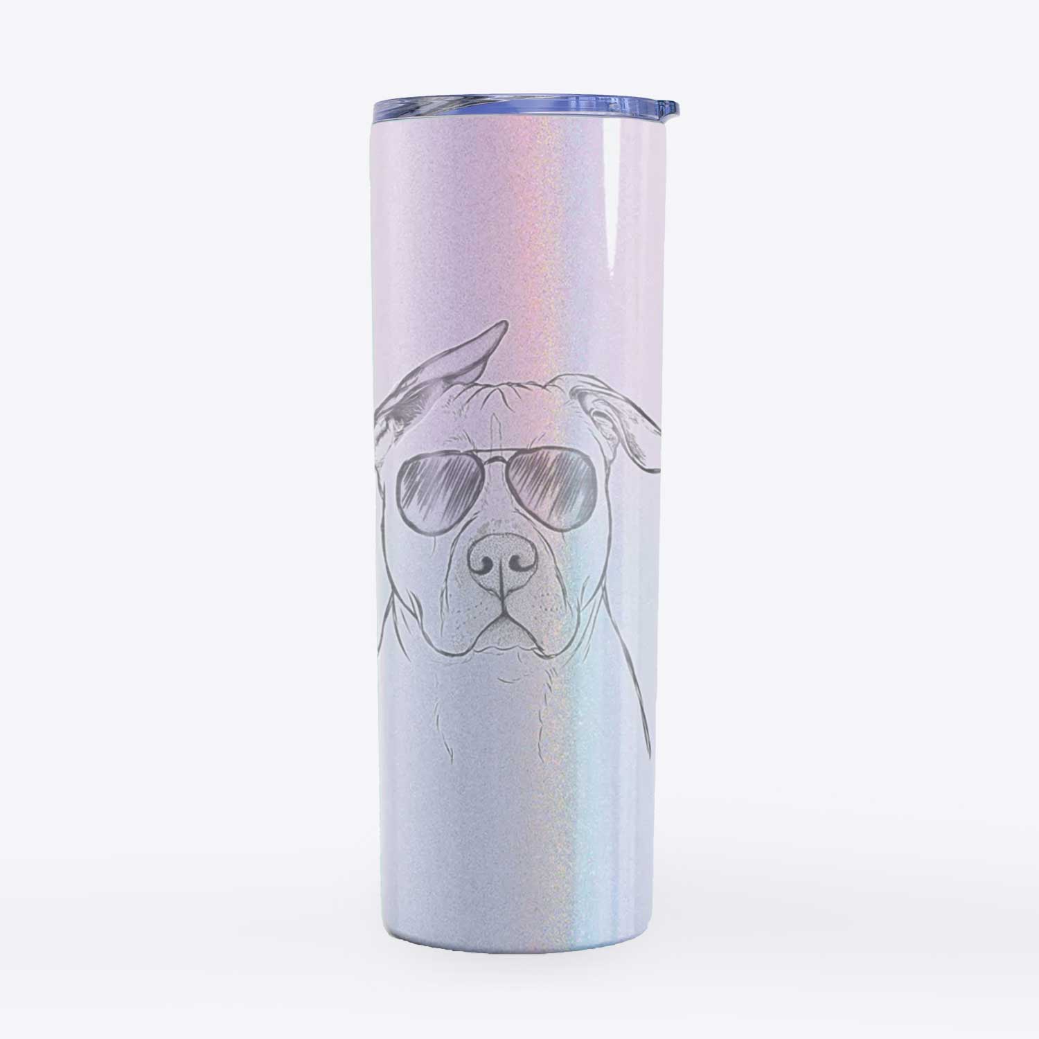 Teddy Jam the Pitbull - 20oz Skinny Tumbler