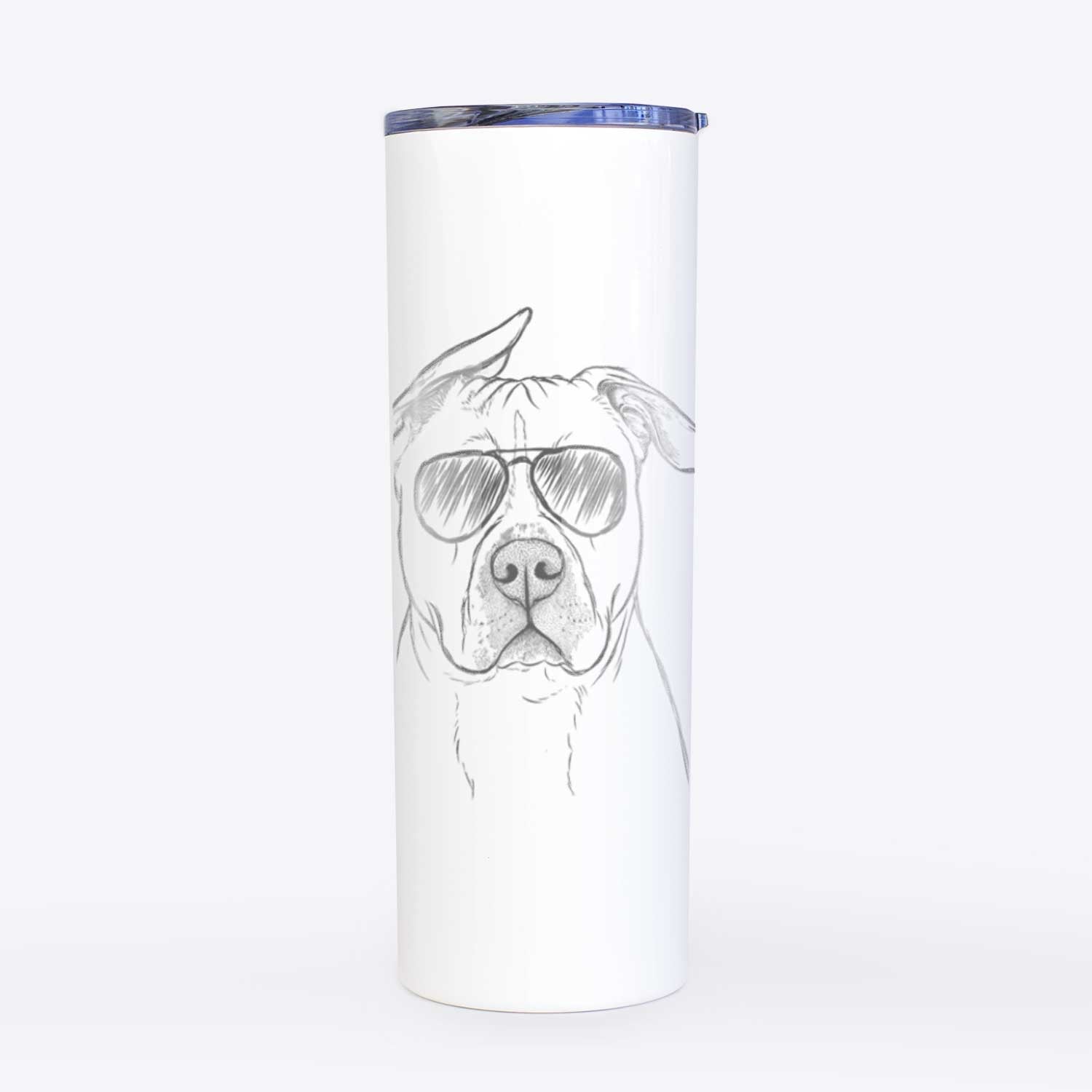 Teddy Jam the Pitbull - 20oz Skinny Tumbler