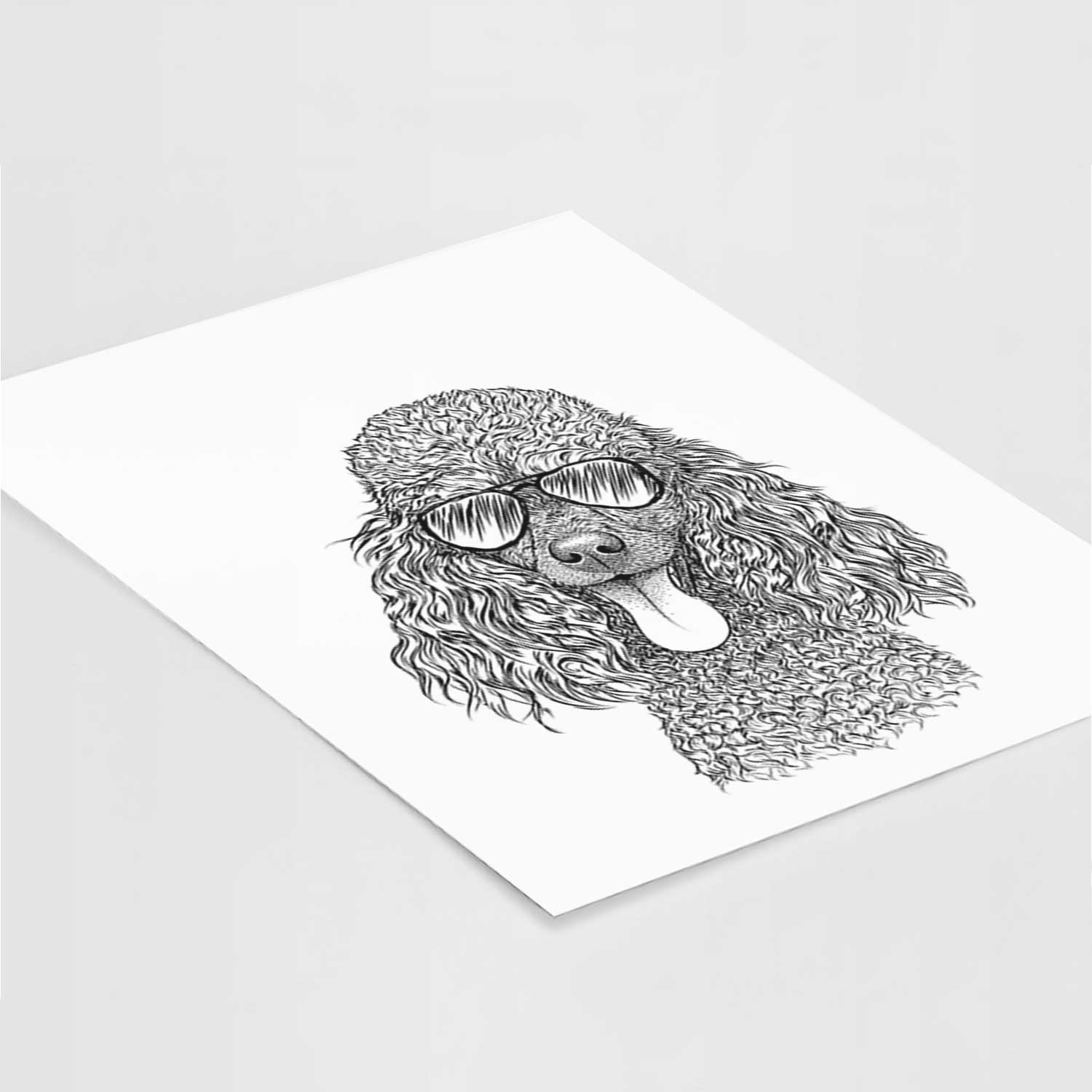 Teddy the Mini Poodle Art Print