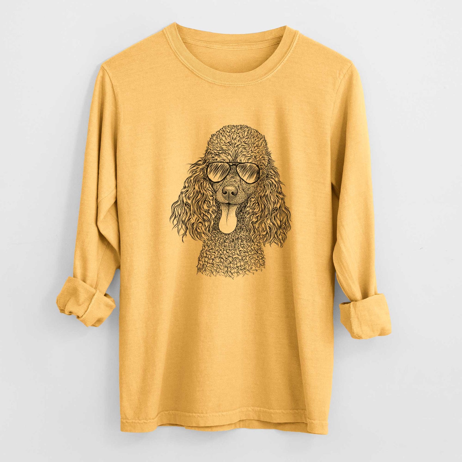 Aviators Teddy the Mini Poodle - Heavyweight 100% Cotton Long Sleeve