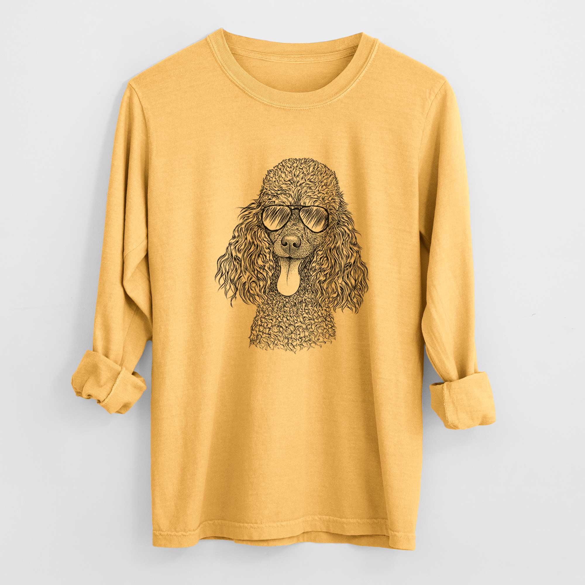 Aviators Teddy the Mini Poodle - Heavyweight 100% Cotton Long Sleeve