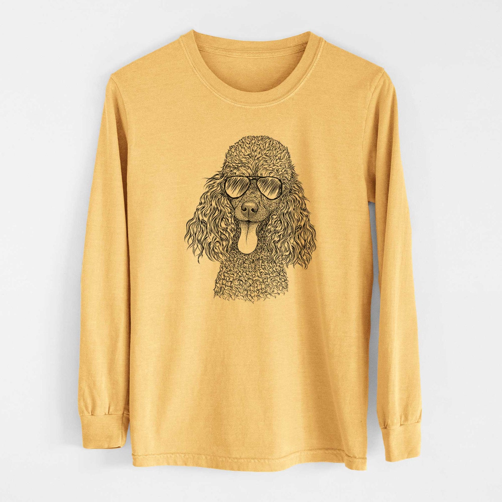 Aviators Teddy the Mini Poodle - Heavyweight 100% Cotton Long Sleeve