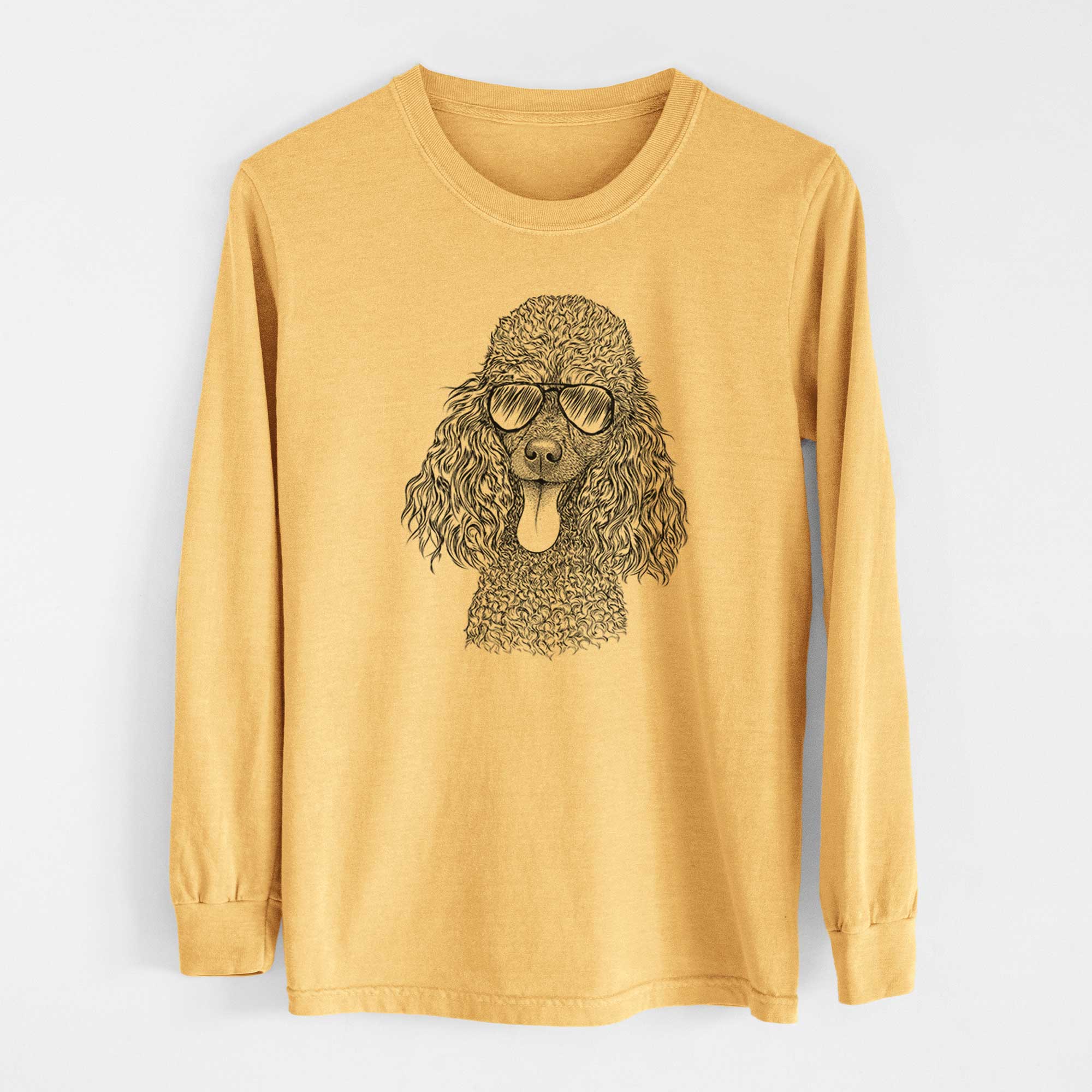 Aviators Teddy the Mini Poodle - Heavyweight 100% Cotton Long Sleeve