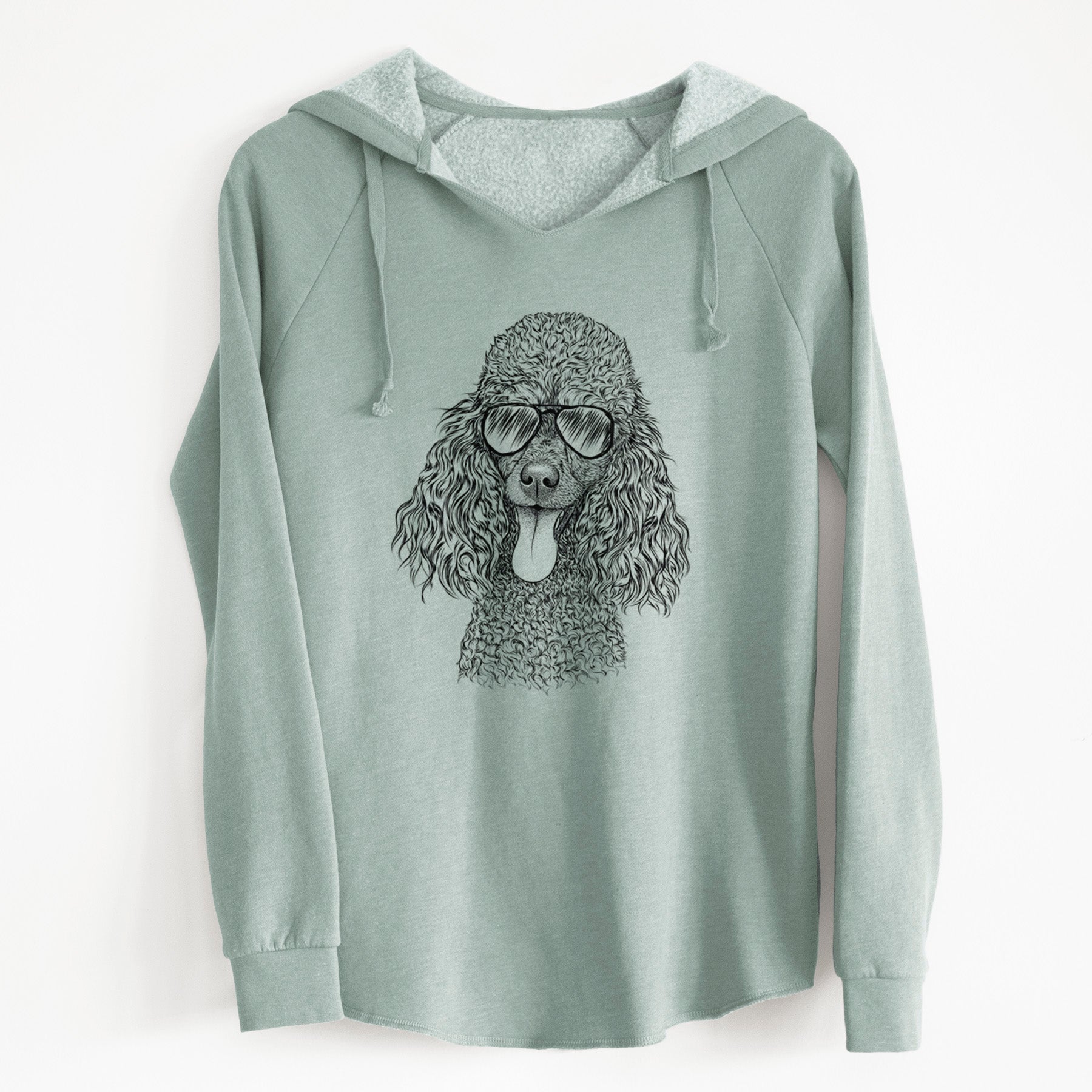 Aviator Teddy the Mini Poodle - Cali Wave Hooded Sweatshirt