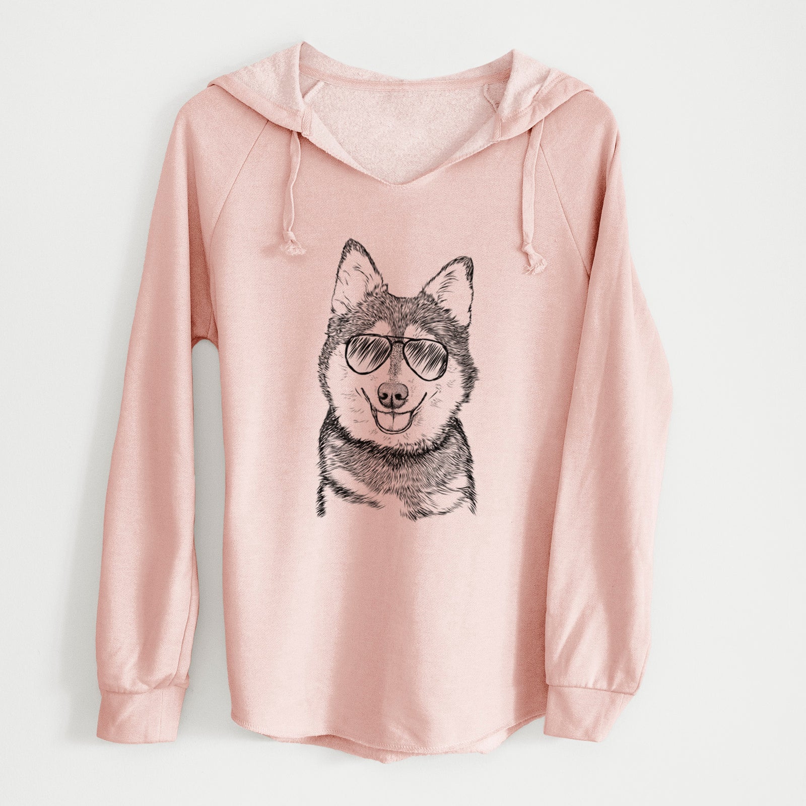 Aviator Tellie the Alaskan Klee Kai - Cali Wave Hooded Sweatshirt