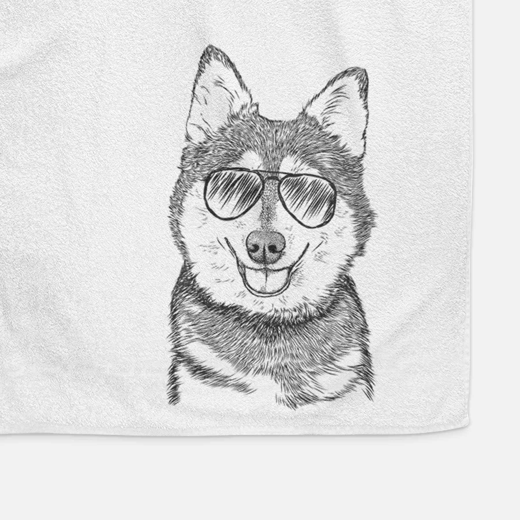 Tellie the Alaskan Klee Kai Decorative Hand Towel