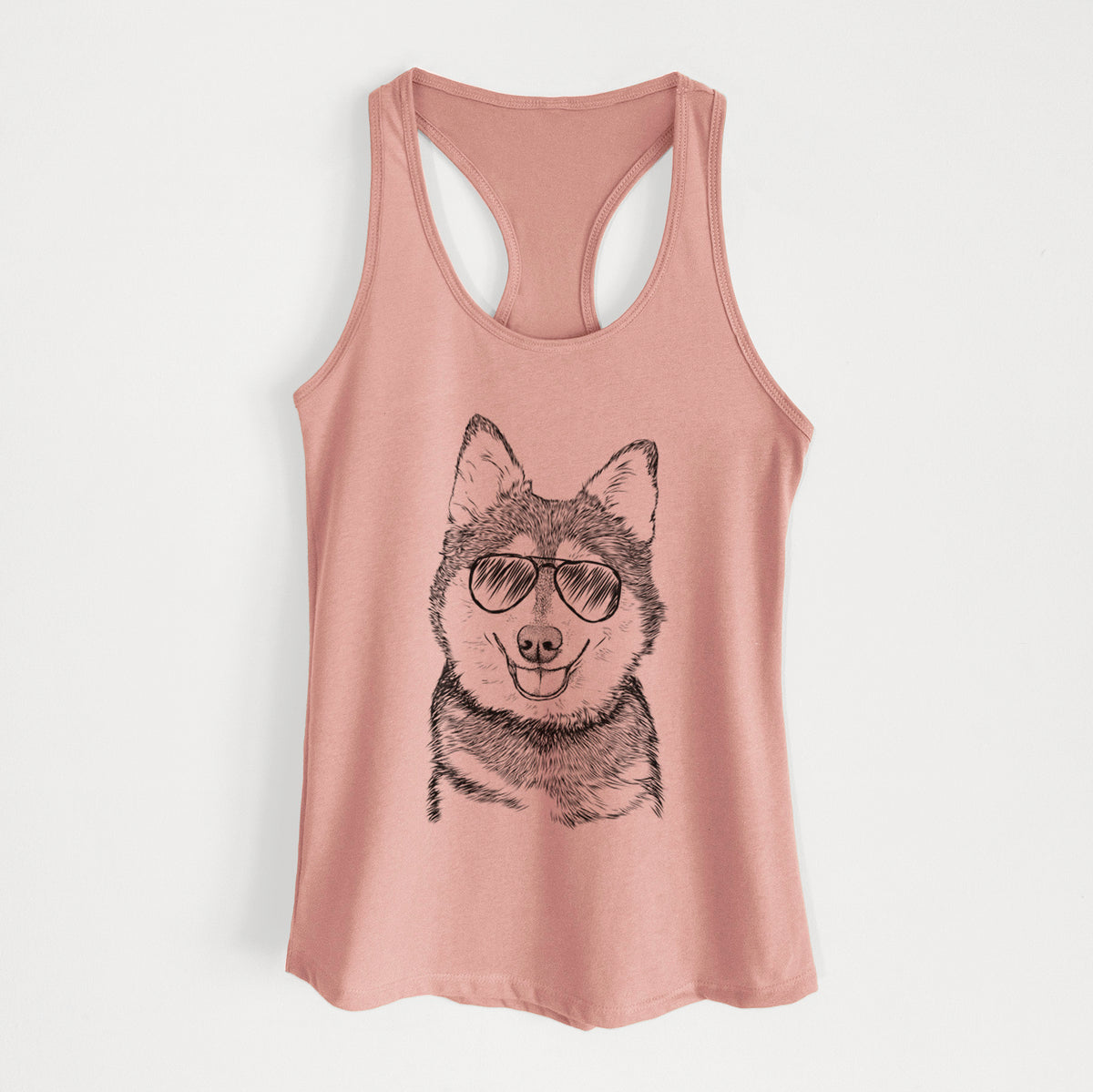 Tellie the Alaskan Klee Kai - Women's Racerback Tanktop