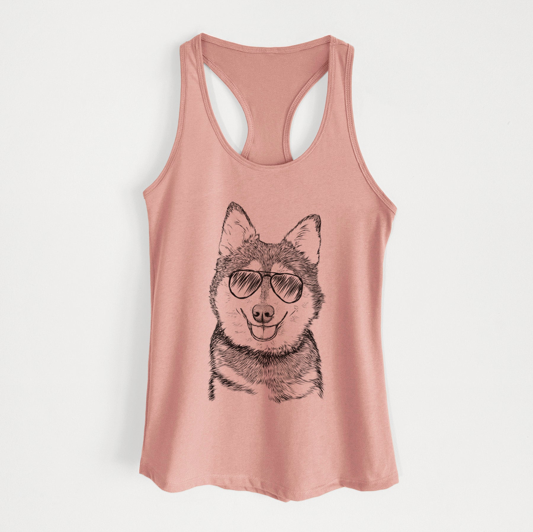 Tellie the Alaskan Klee Kai - Women's Racerback Tanktop