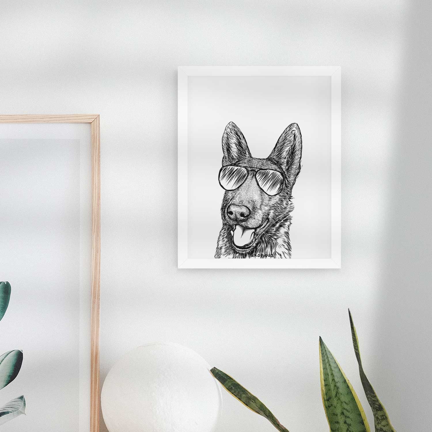 Tena the German Shepherd Art Print