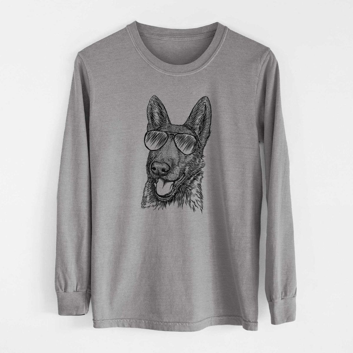 Aviators Tena the German Shepherd - Heavyweight 100% Cotton Long Sleeve