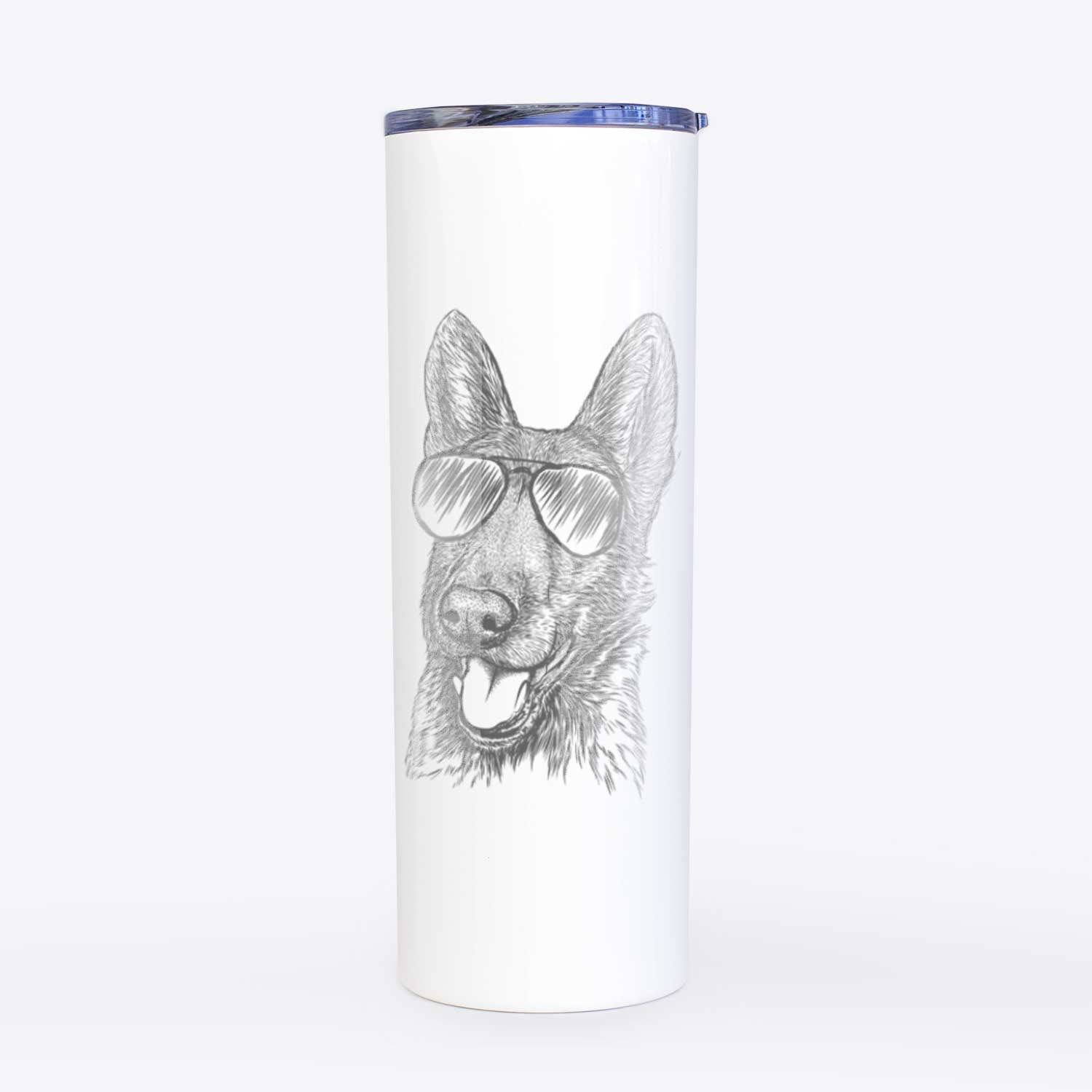 Tena the German Shepherd - 20oz Skinny Tumbler