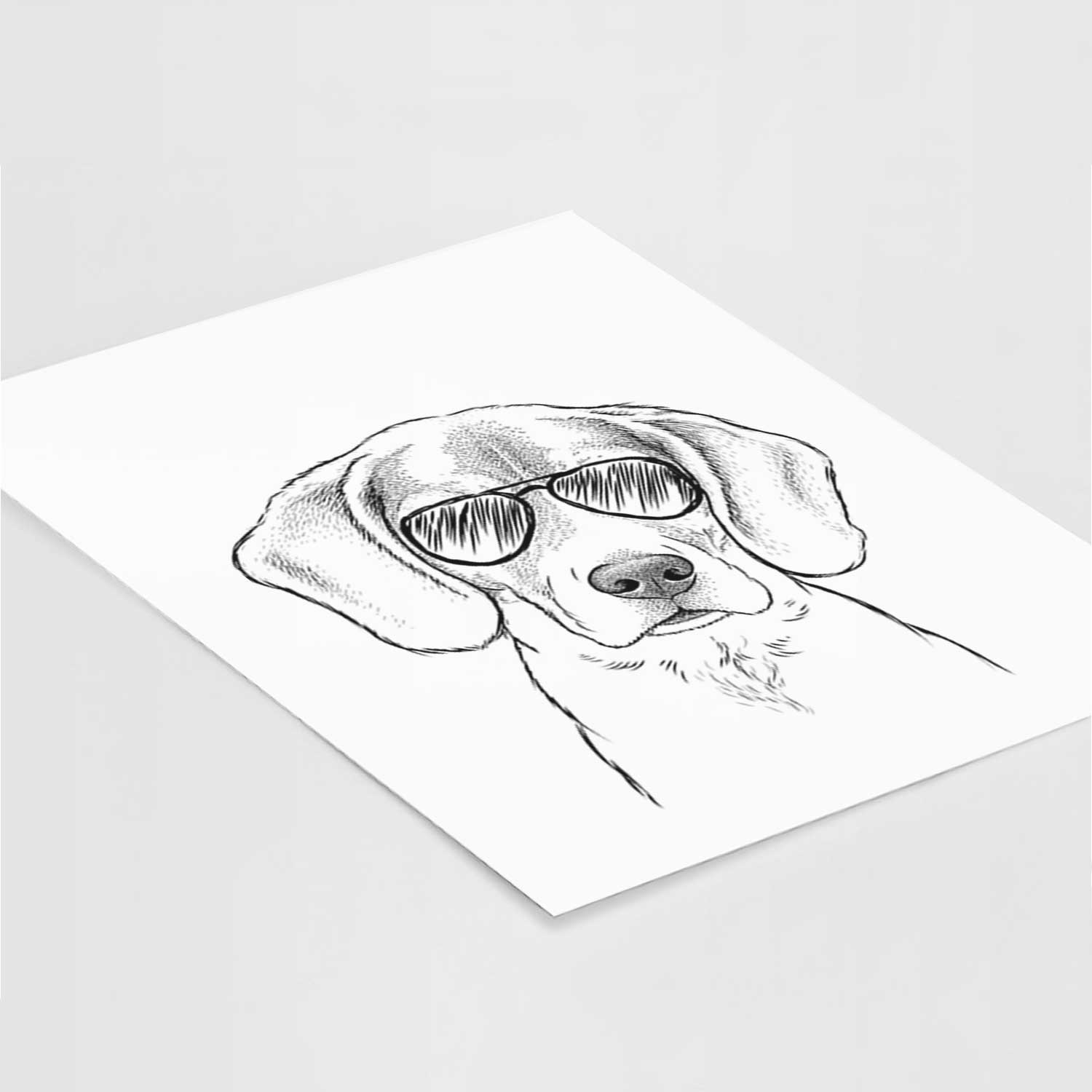 Thea the Beagle Art Print