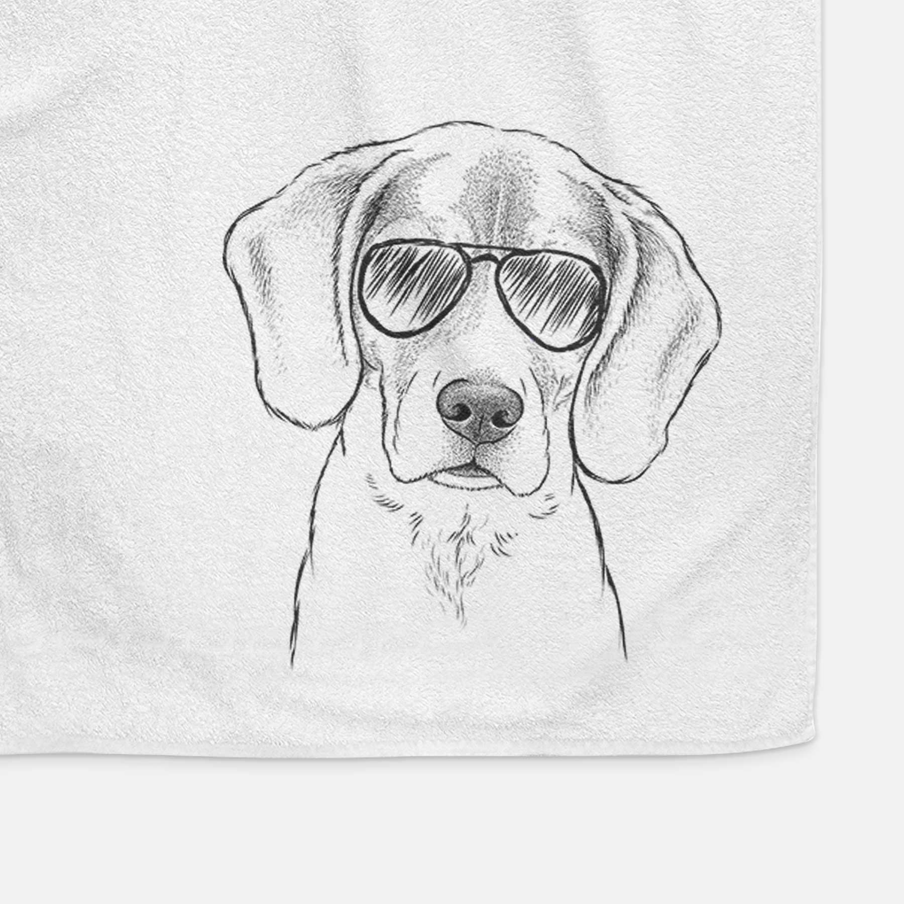 Thea the Beagle Decorative Hand Towel