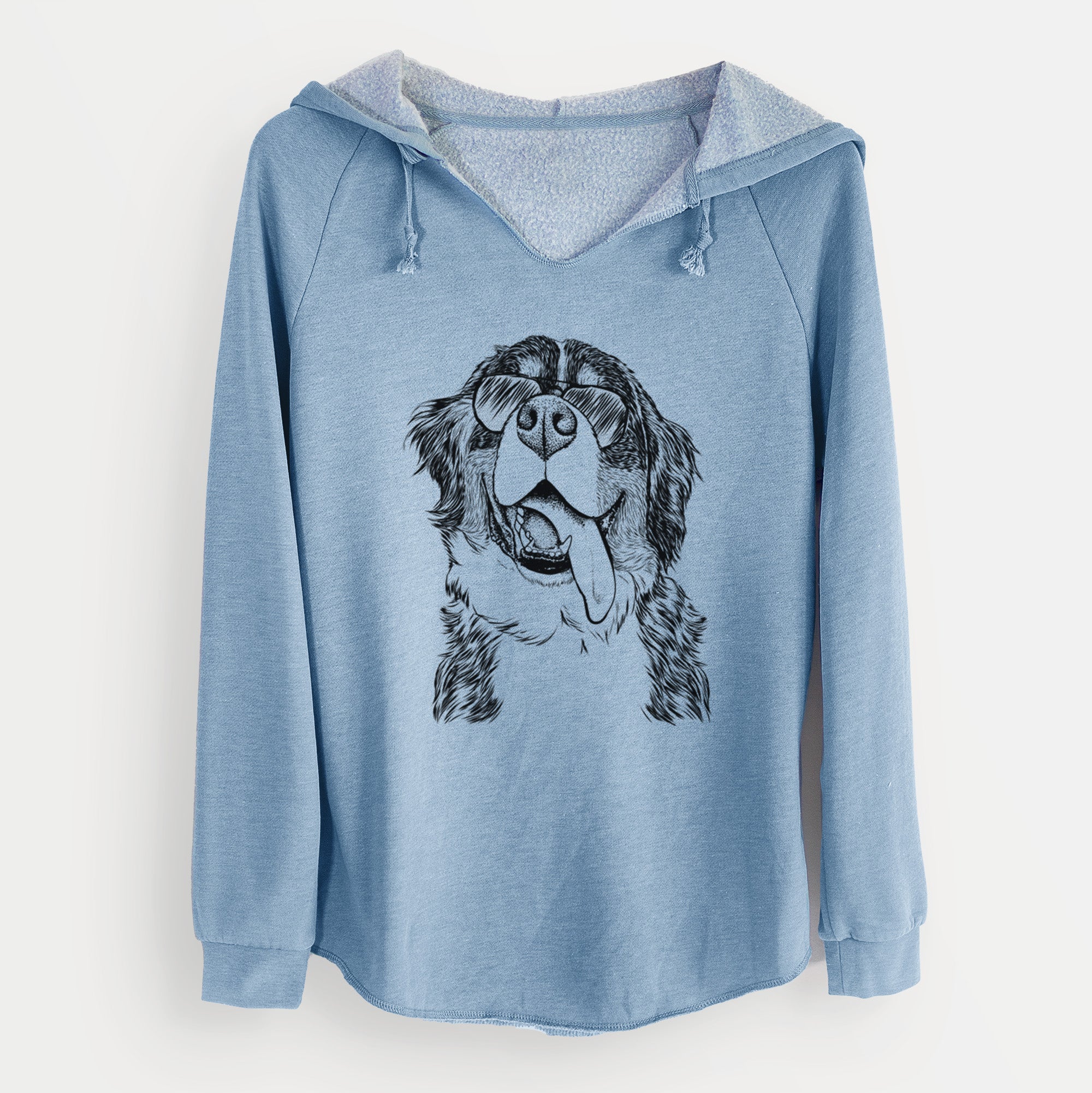 Aviator Theo the Bernese Mountain Dog - Cali Wave Hooded Sweatshirt