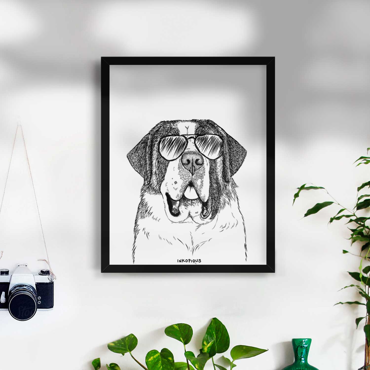 Thor the Saint Bernard Art Print